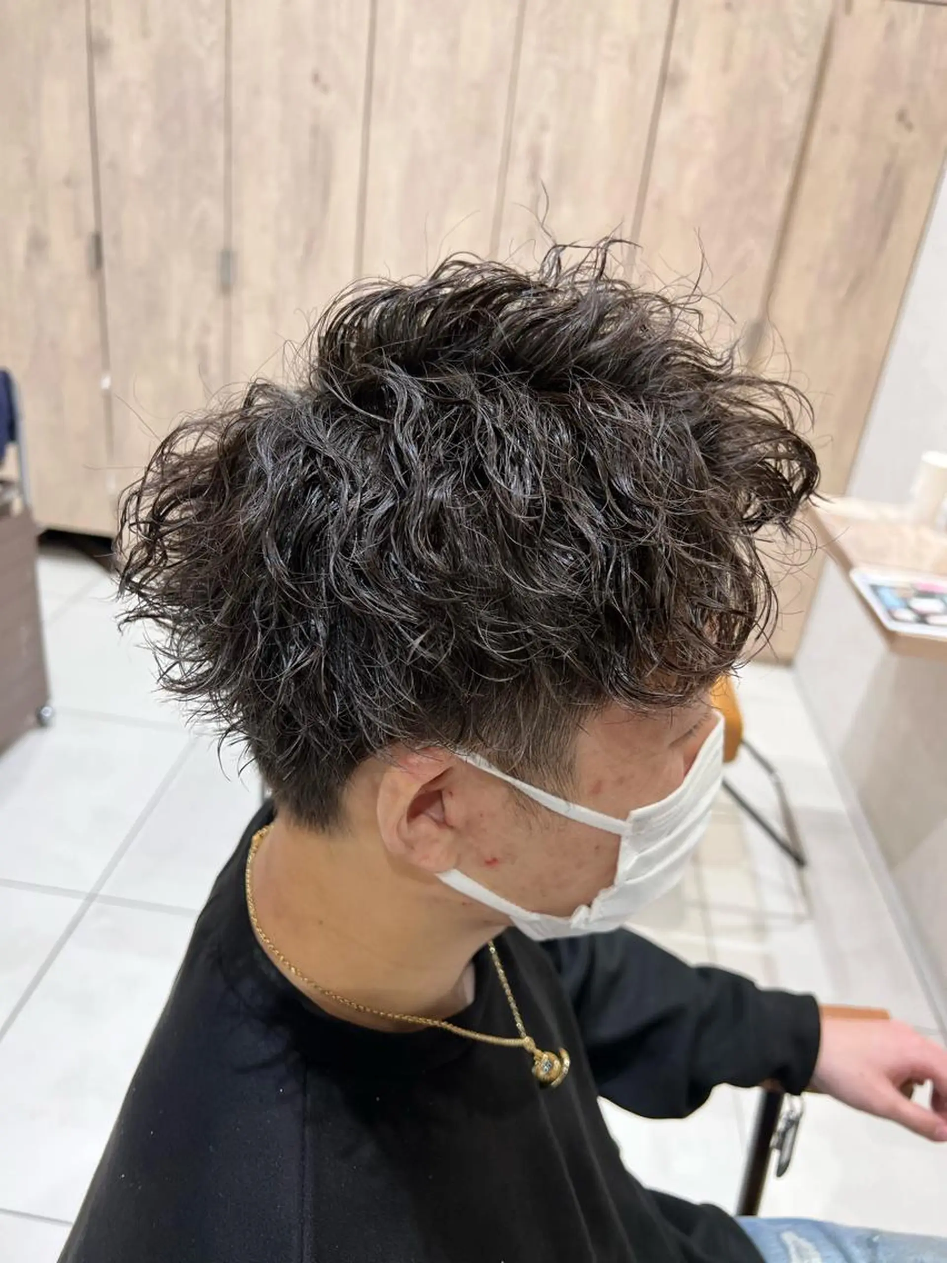 メンズ カット パーマ メンズ特化フェザー パーマ🚗タケシのヘアスタイル