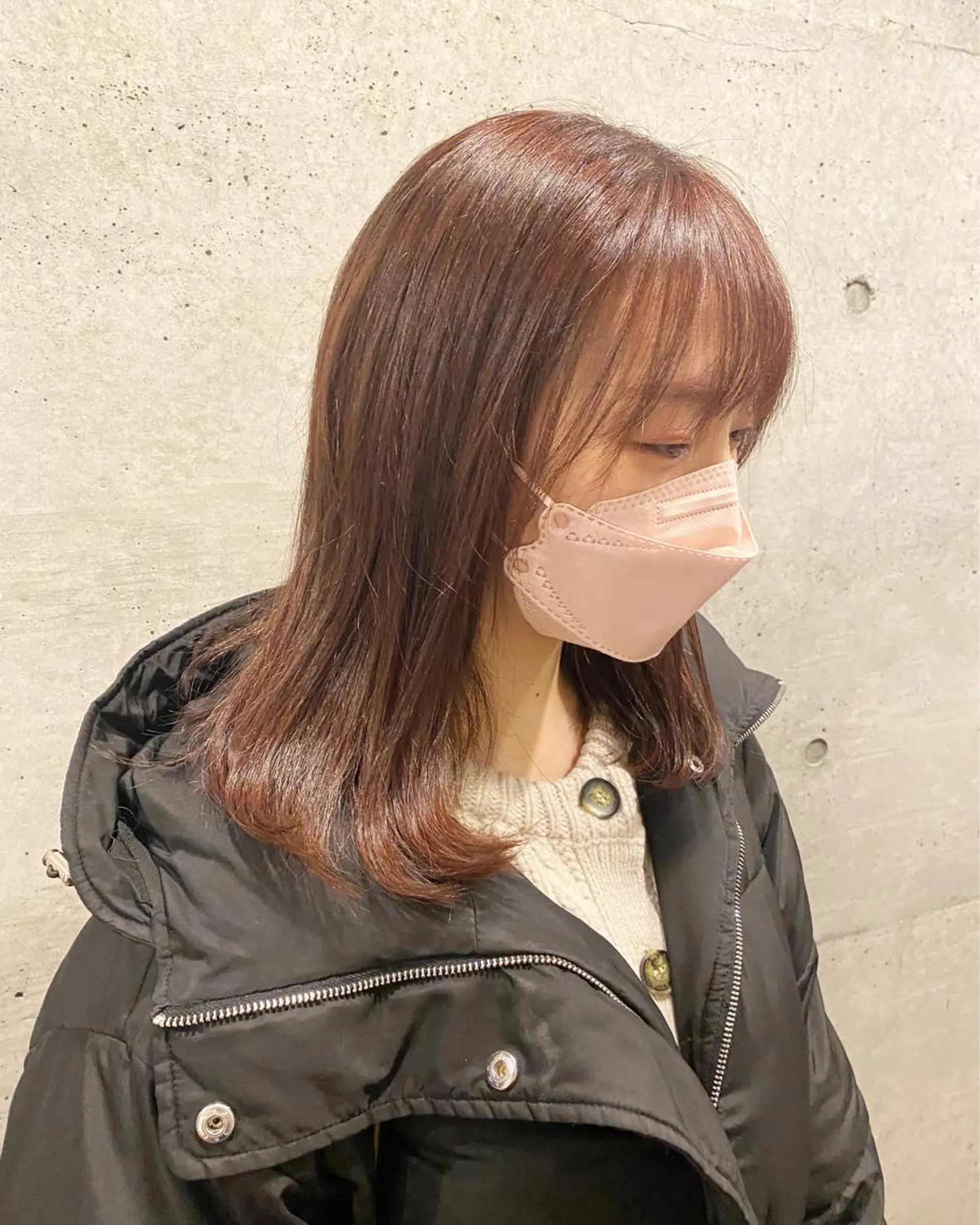 セミロング カラー ブリーチ ブリーチなしカラー カット ヘアカラー トリートメント 後藤紗英/髪質改善 /オリーブベージュのヘアスタイル