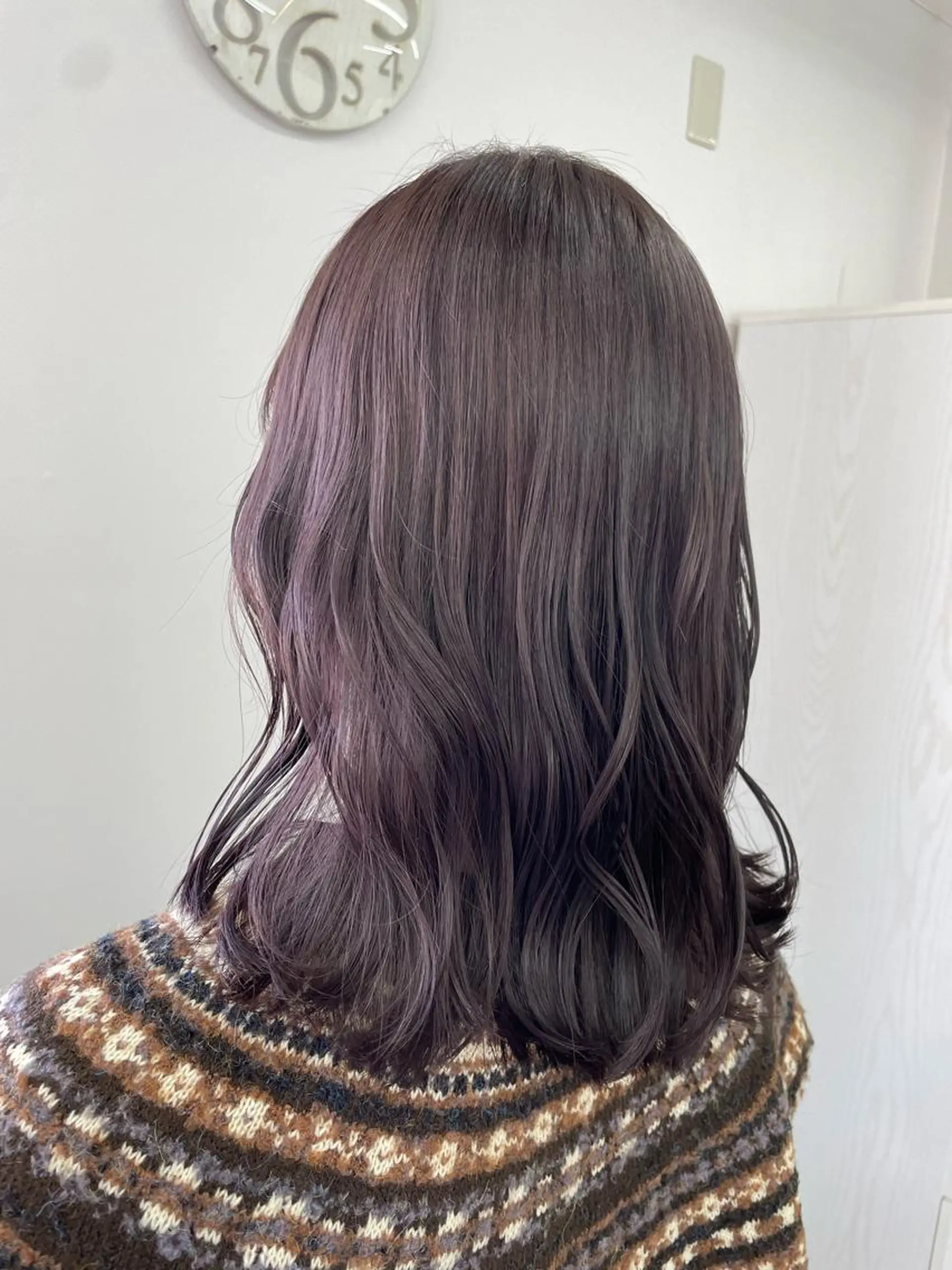 カラー グレージュ ラベンダーカラー ラベンダーグレージュ ラベンダーグレー オノ アカネのヘアスタイル