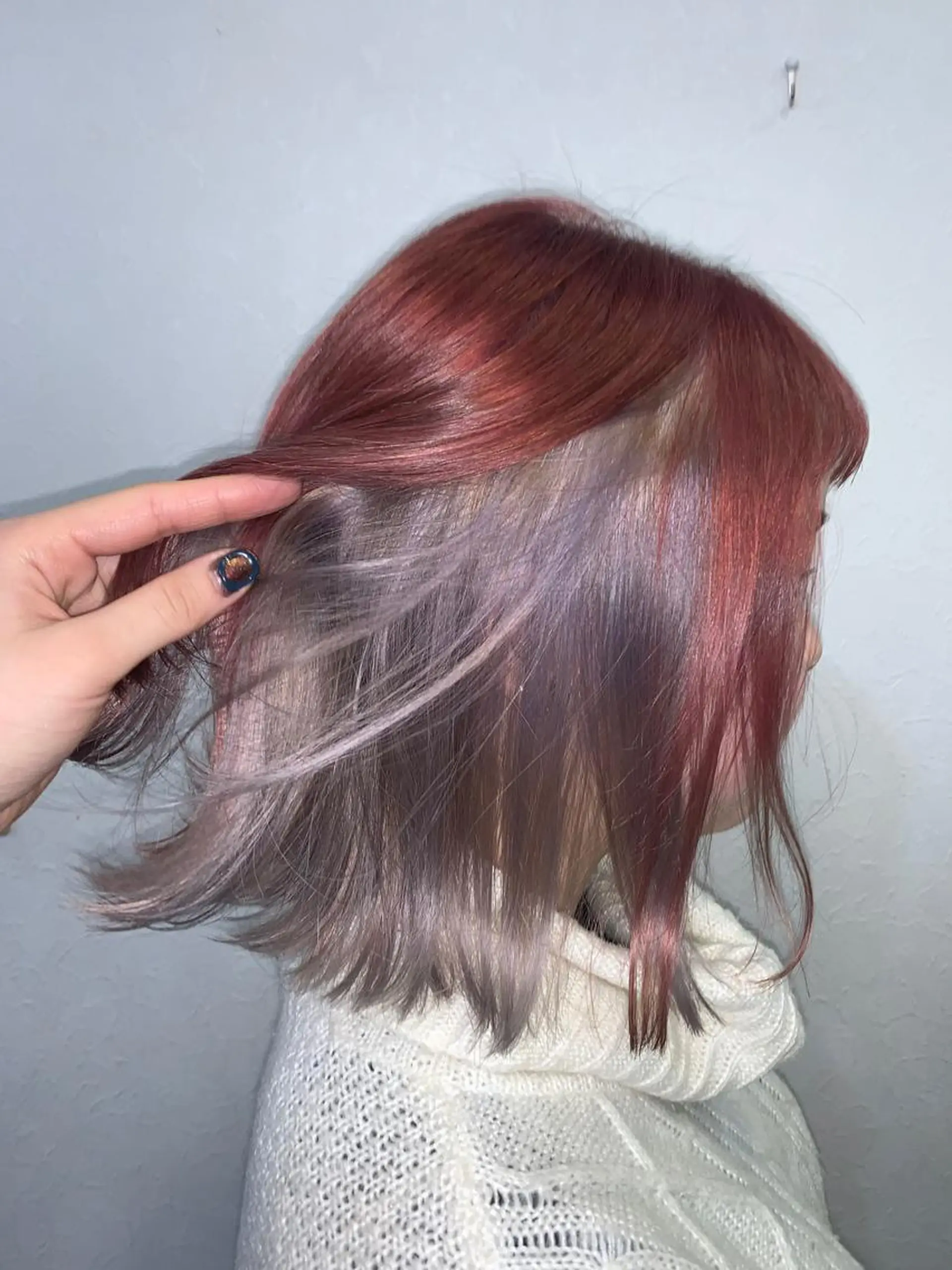 ショート カラー 色落ちまでキレイに！ ！女性サロンのヘアスタイル