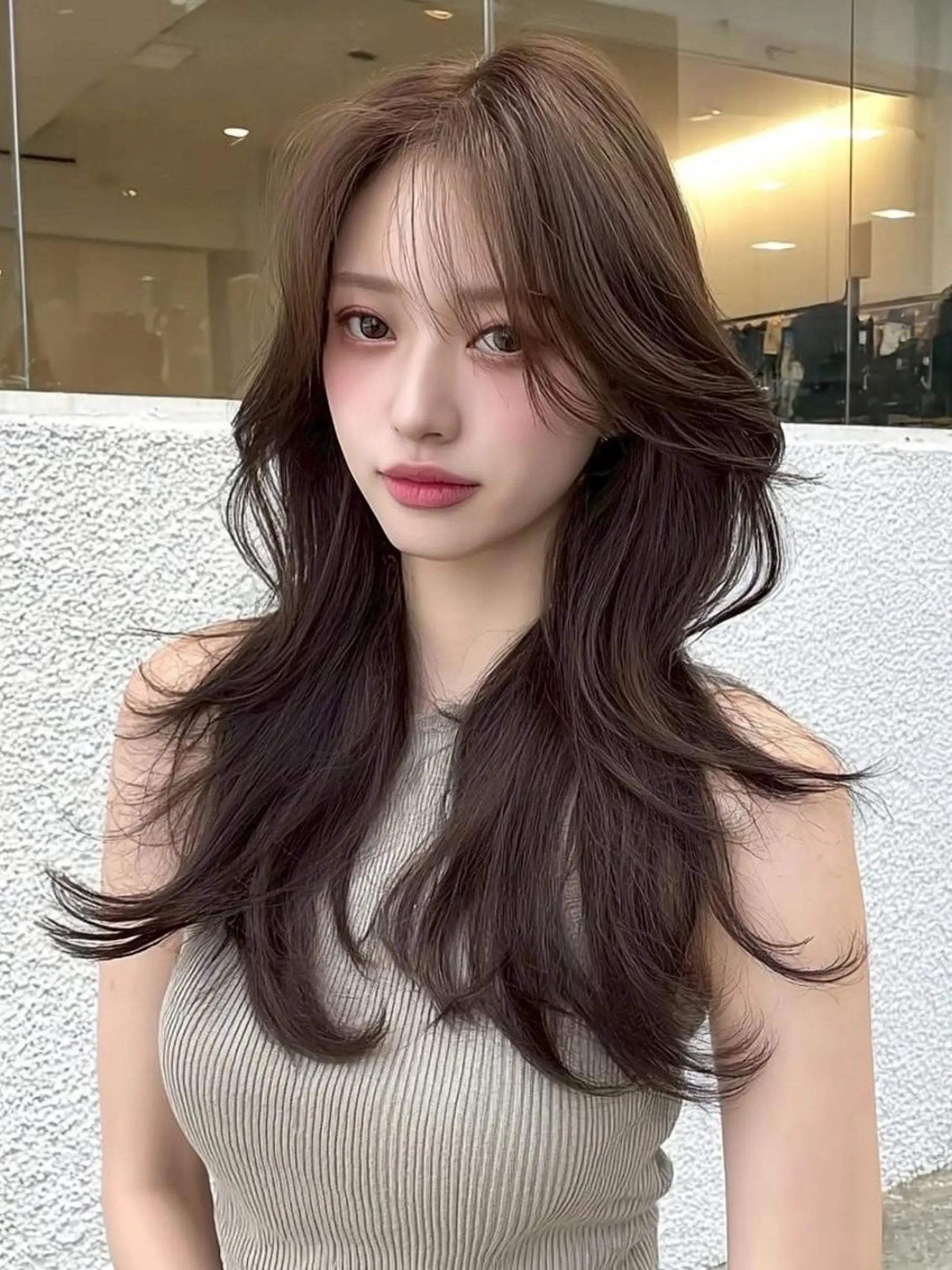 ロング カラー カット ヘアカラー FOCUS JAPANのヘアスタイル