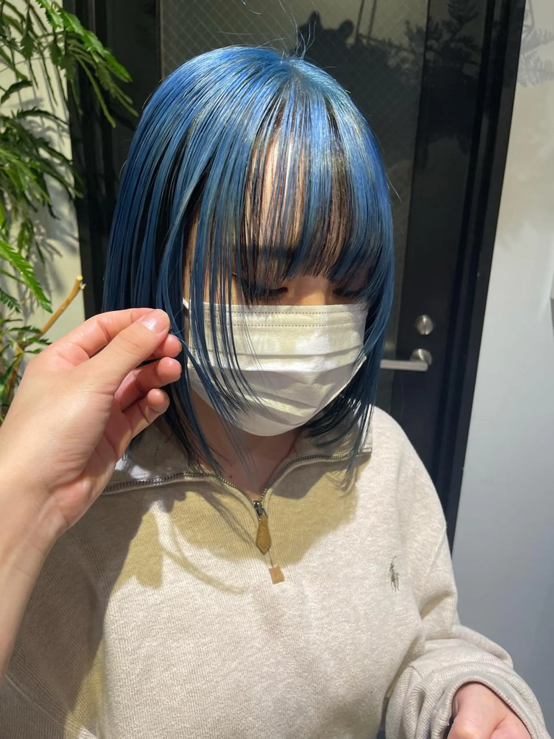 ミディアム 永田 優希のヘアスタイル