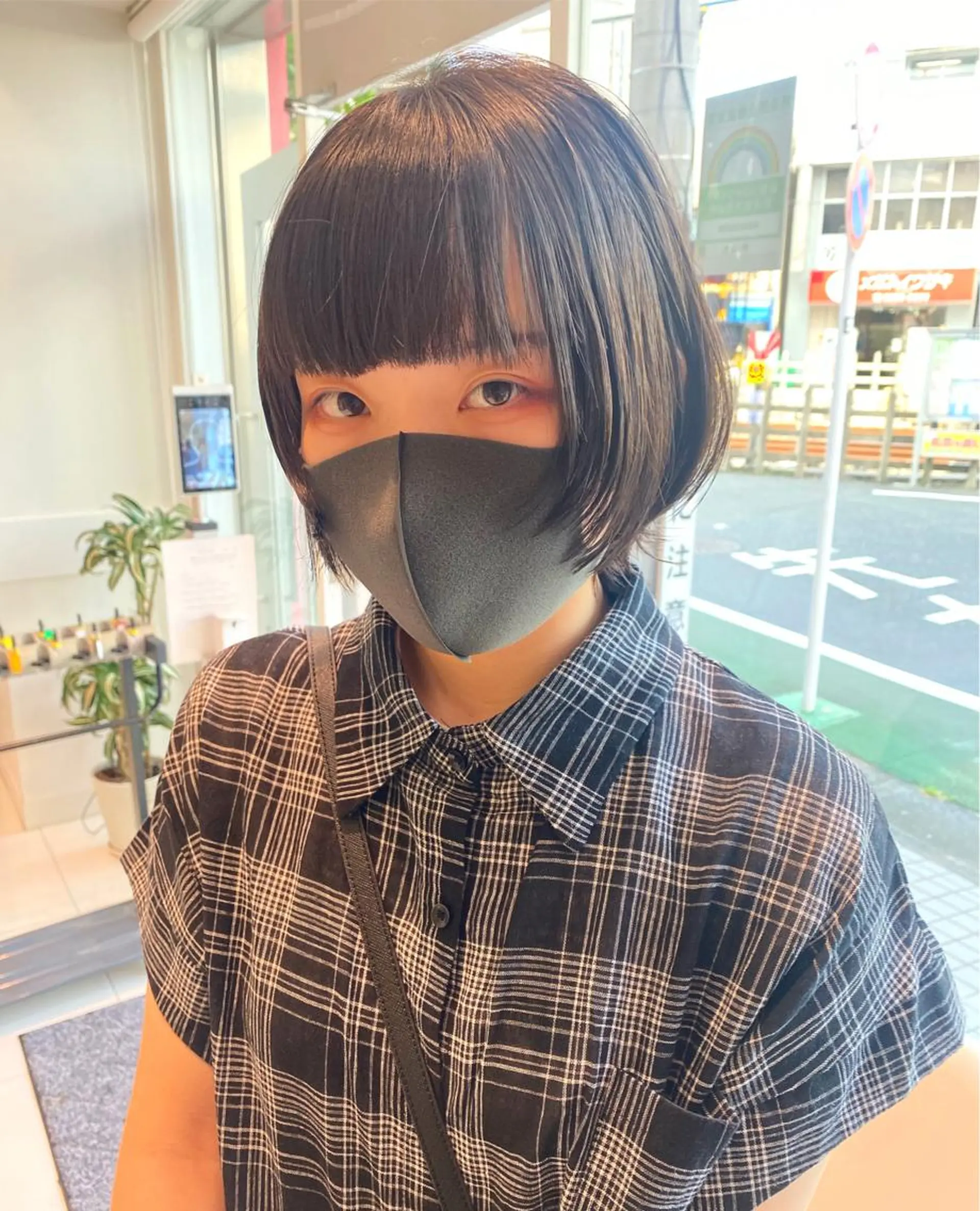 ミディアム カラー ウルフカット ハッシュカット/七海のヘアスタイル