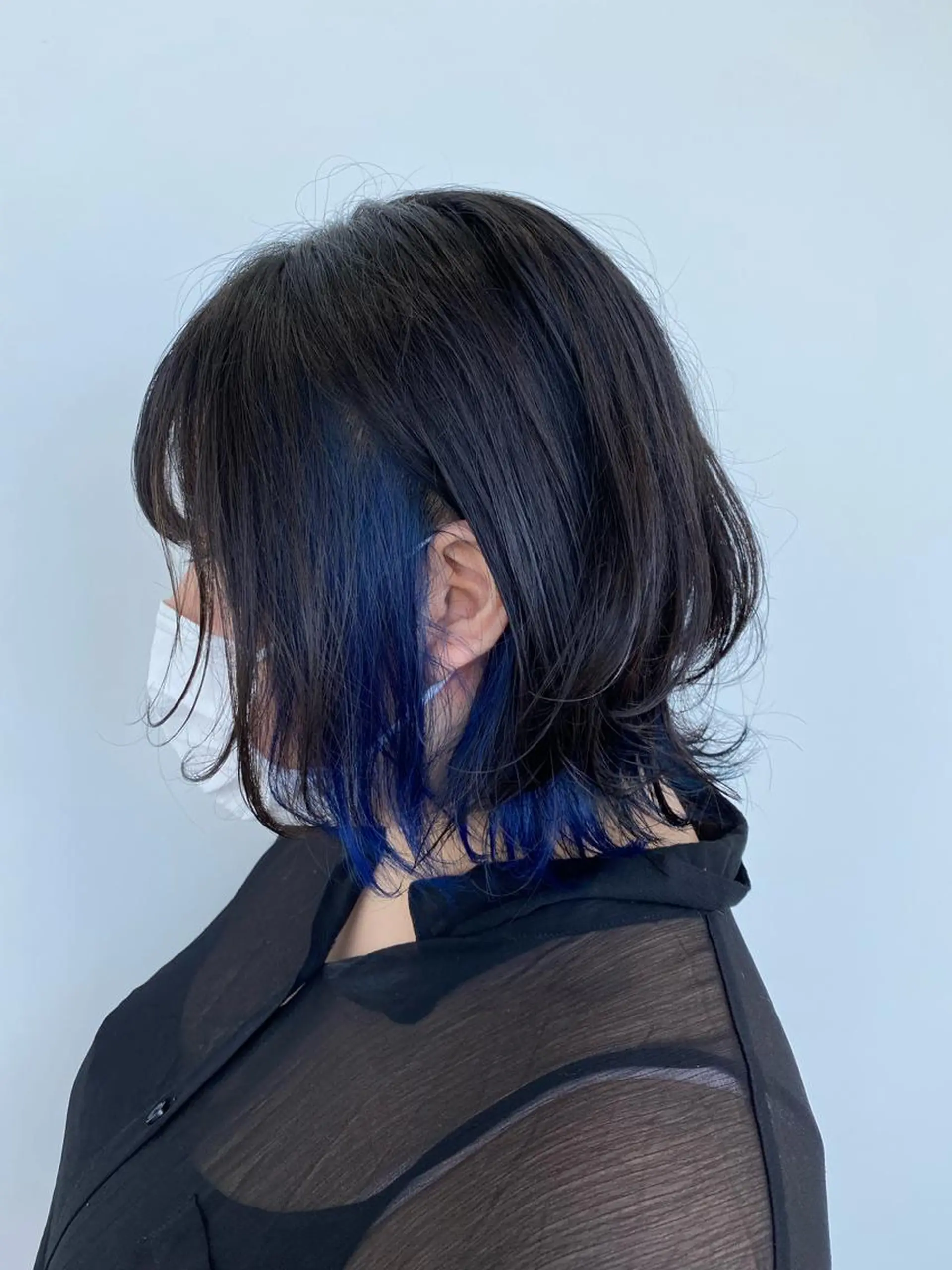 カラー ネイビーカラー 小岸 竜のヘアスタイル