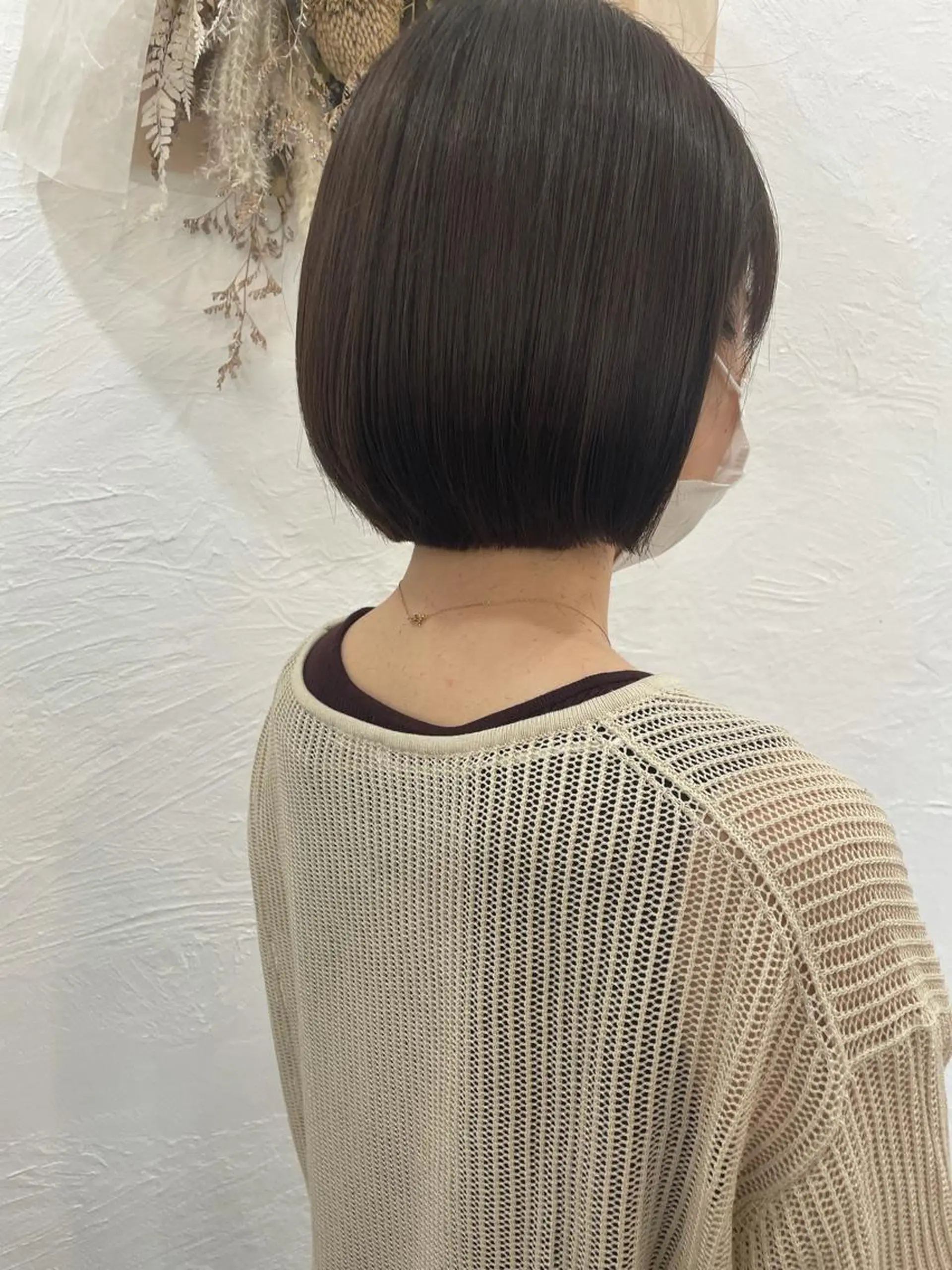 ショート カラー ブラウンカラー ボブ 河野 満月のヘアスタイル