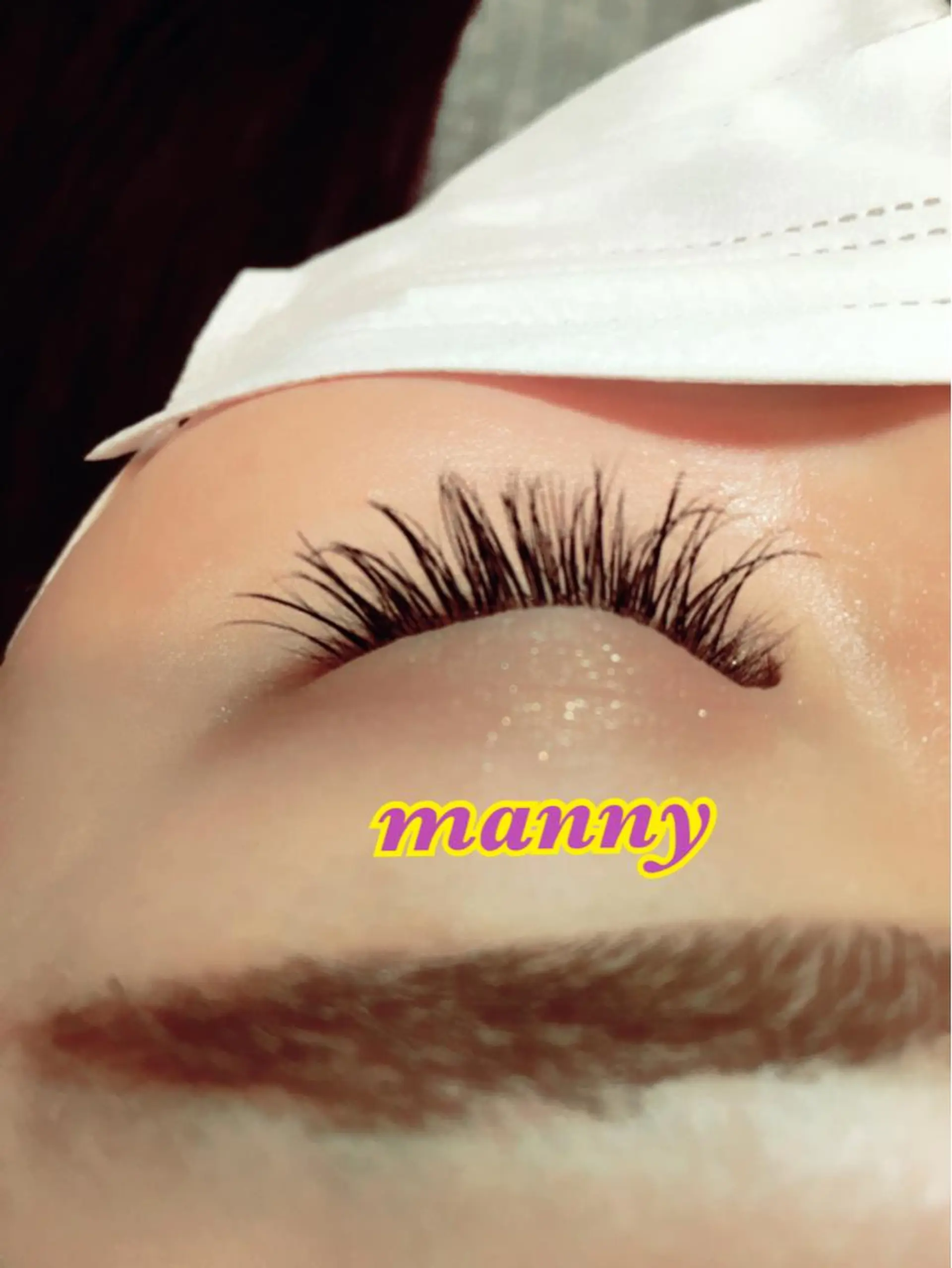 マツエク・マツパ Bカール ナチュラル manny eyelashのマツエク・マツパデザイン