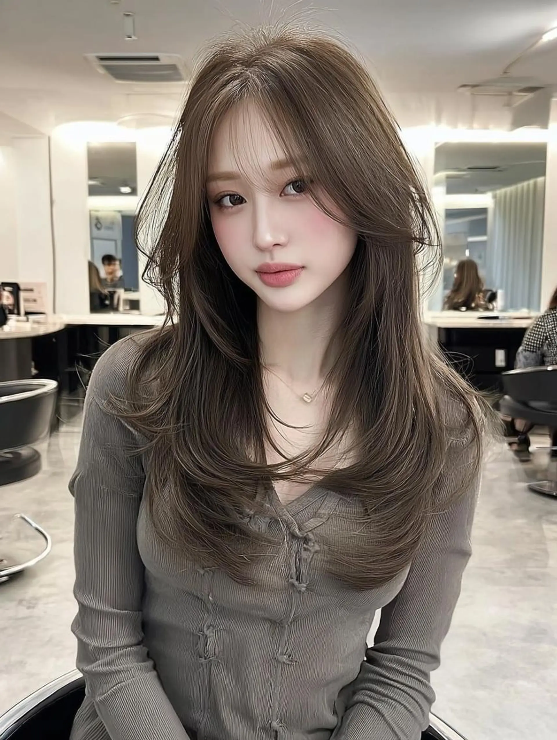 ロング カラー ブリーチ ダブルカラー 髪質改善 縮毛矯正 トリートメント カット ヘアカラー レイヤーカット✨ 福井雄登のヘアスタイル