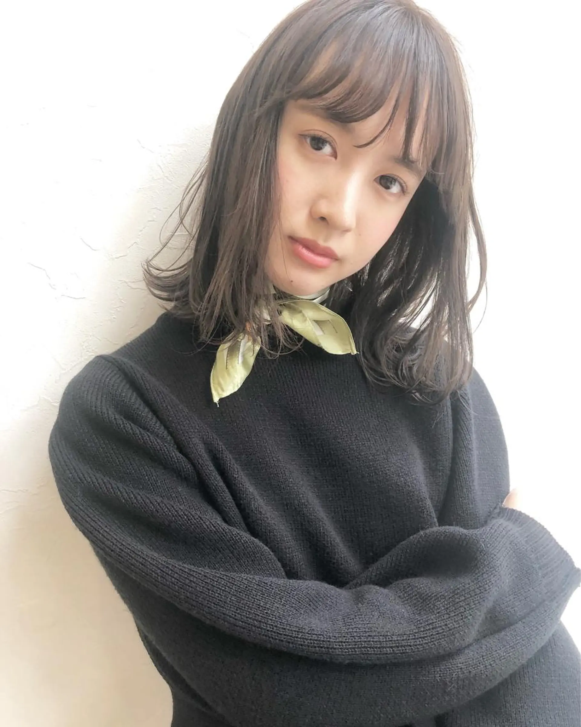 ミディアム カラー nakahara madokaのヘアスタイル