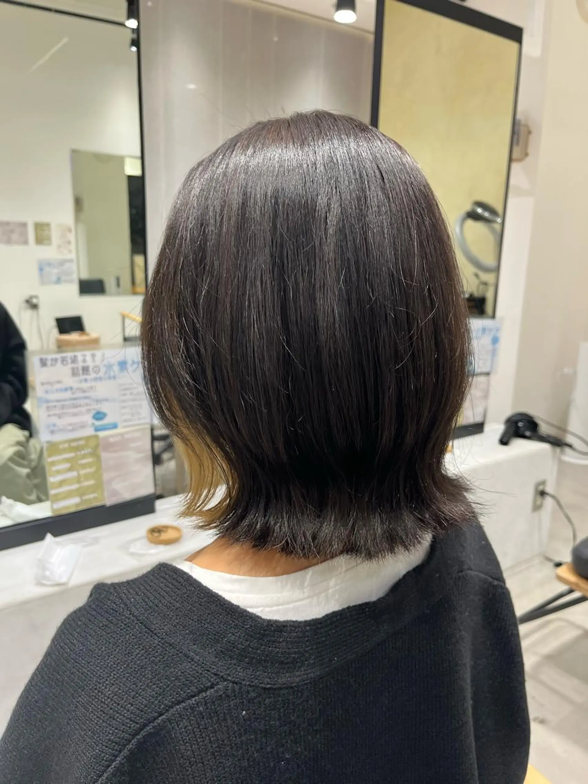 カラー カット ヘアカラー ボブ/美髪矯正 /佐藤　奈巳のヘアスタイル