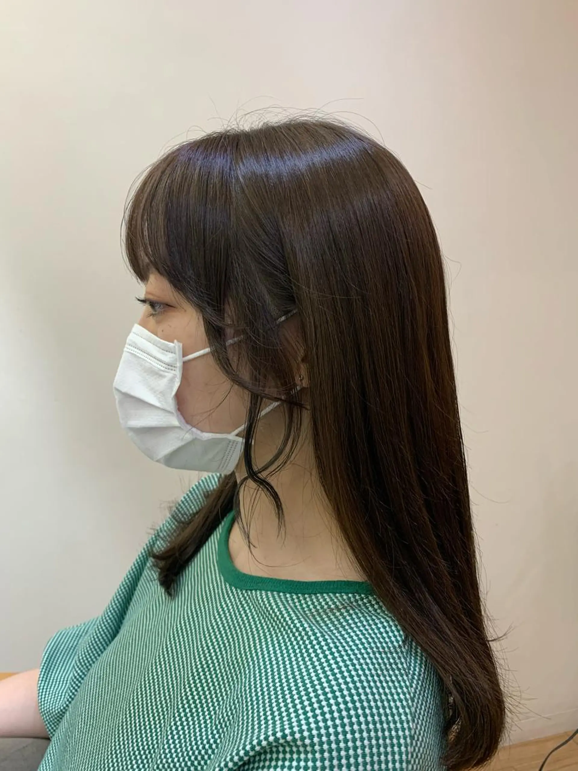 セミロング おくれ毛 板倉　花連 💌リピーター様へ↓のヘアスタイル