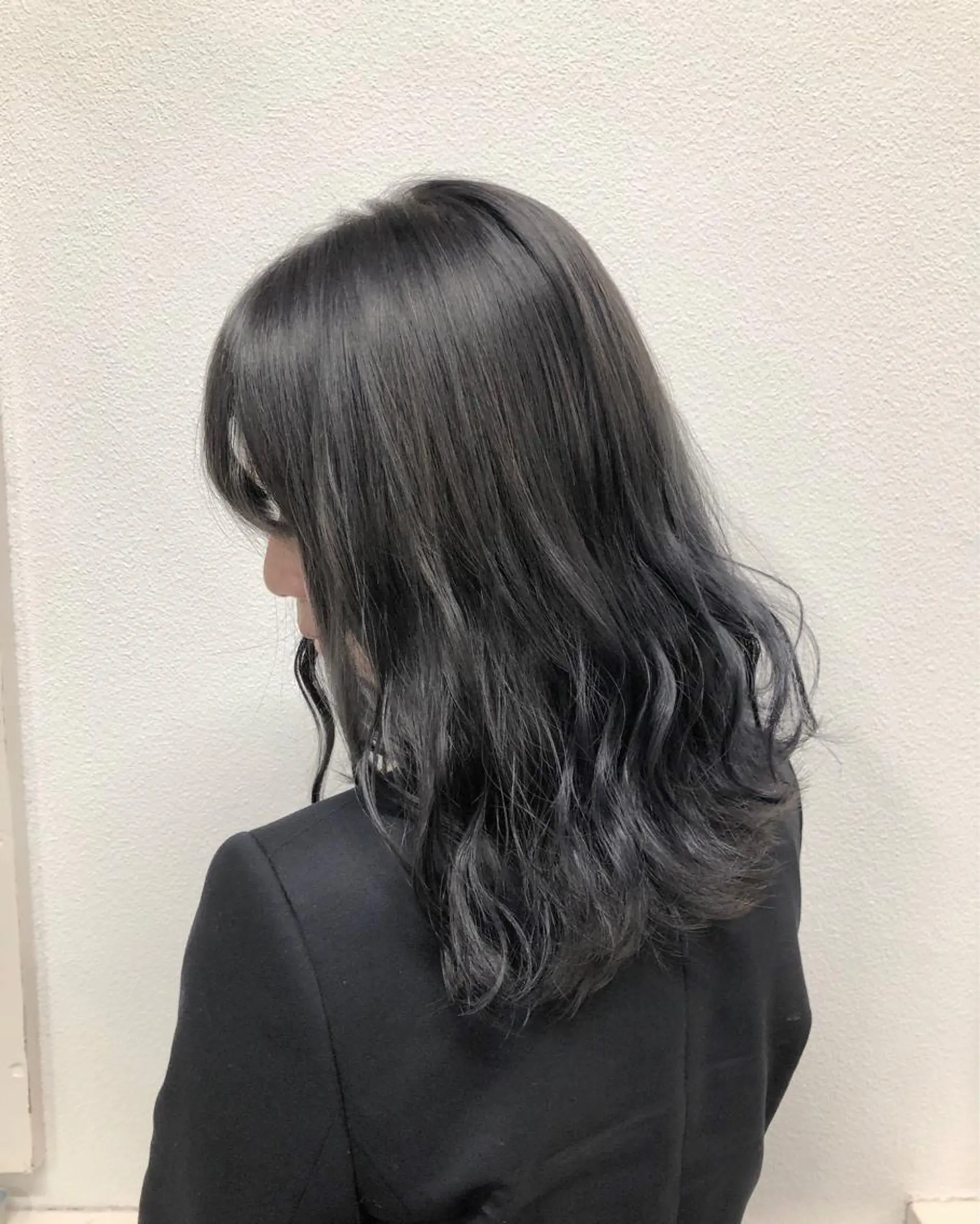 ミディアム カラー ヘアアレンジ ブルーカラー ブルージュ カット ヘアカラー トリートメント GiseL天神カラー 髪質改善/ブリーチのヘアスタイル