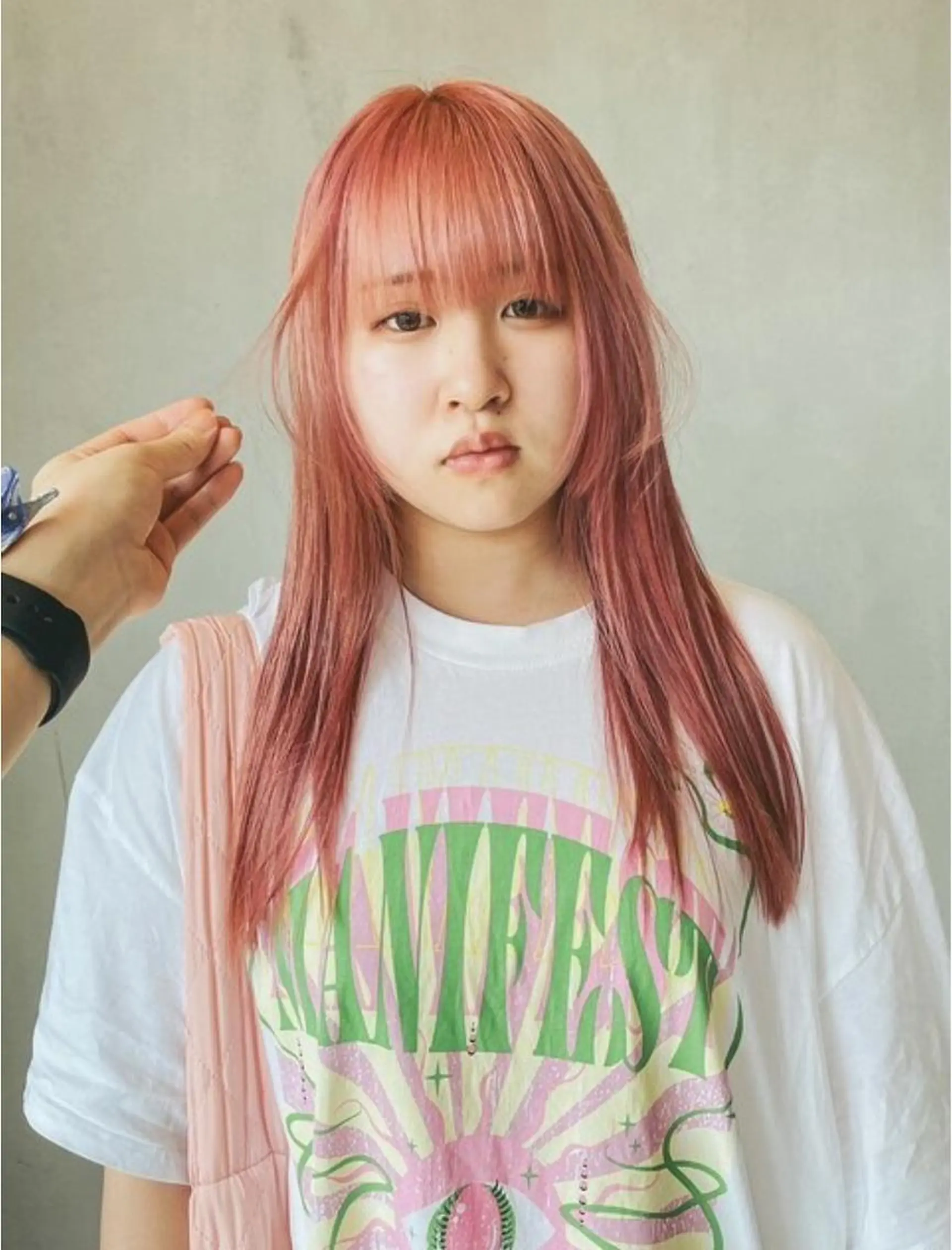 ミディアム ベージュ/髪質改善 新潟/万代/井上佑のヘアスタイル