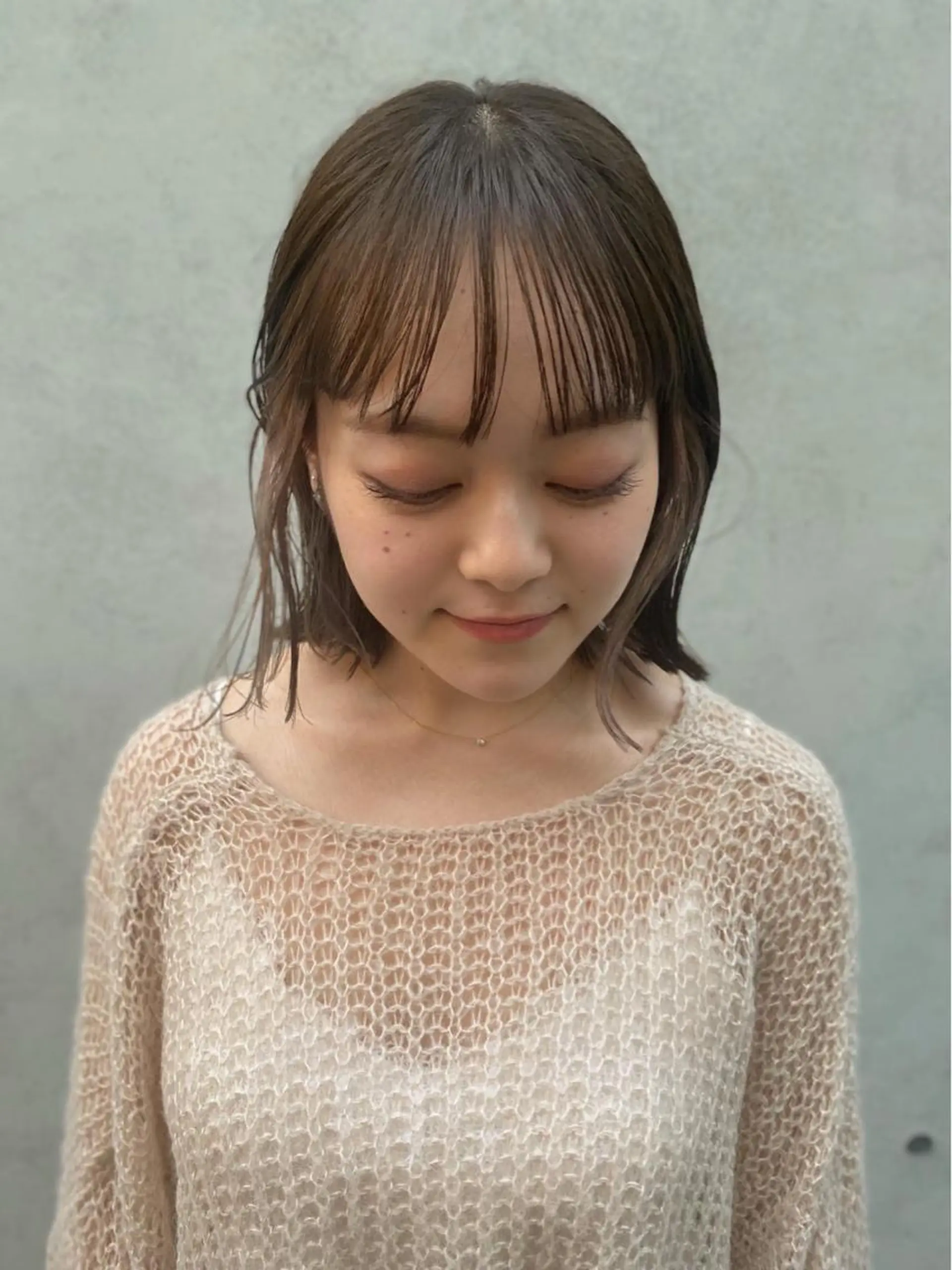 ショート カラー 切りっぱなしボブ ワンレンボブ イヤリングカラー インナーカラー ボブ ヘアカラー トリートメント 蔵前 デザインカット KOBAYASHIのその他イメージ
