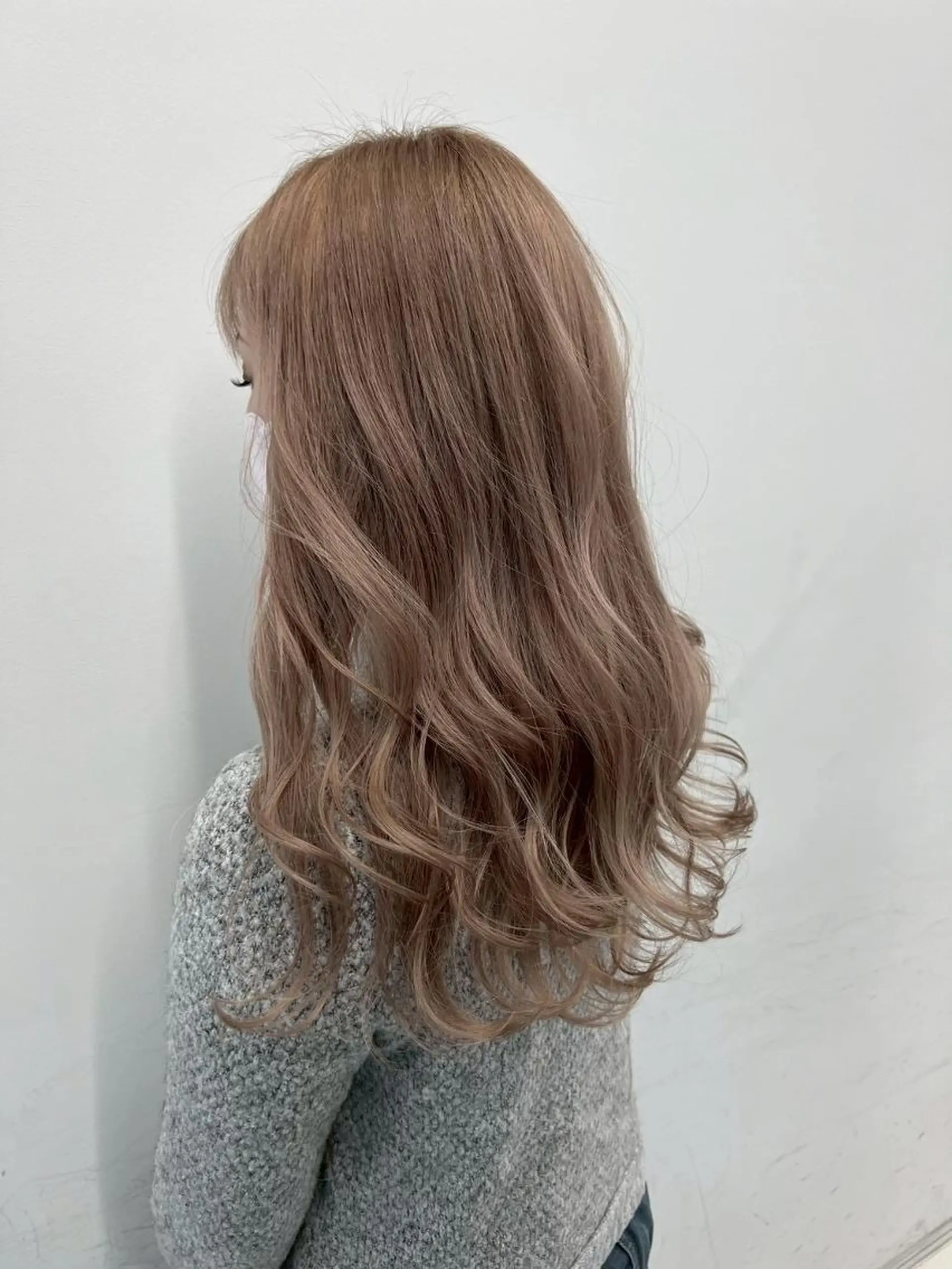 カラー アディクシーカラー アッシュ ブルーカラー ダークアッシュ グレージュ 【公式】amble luxe 中野のヘアスタイル