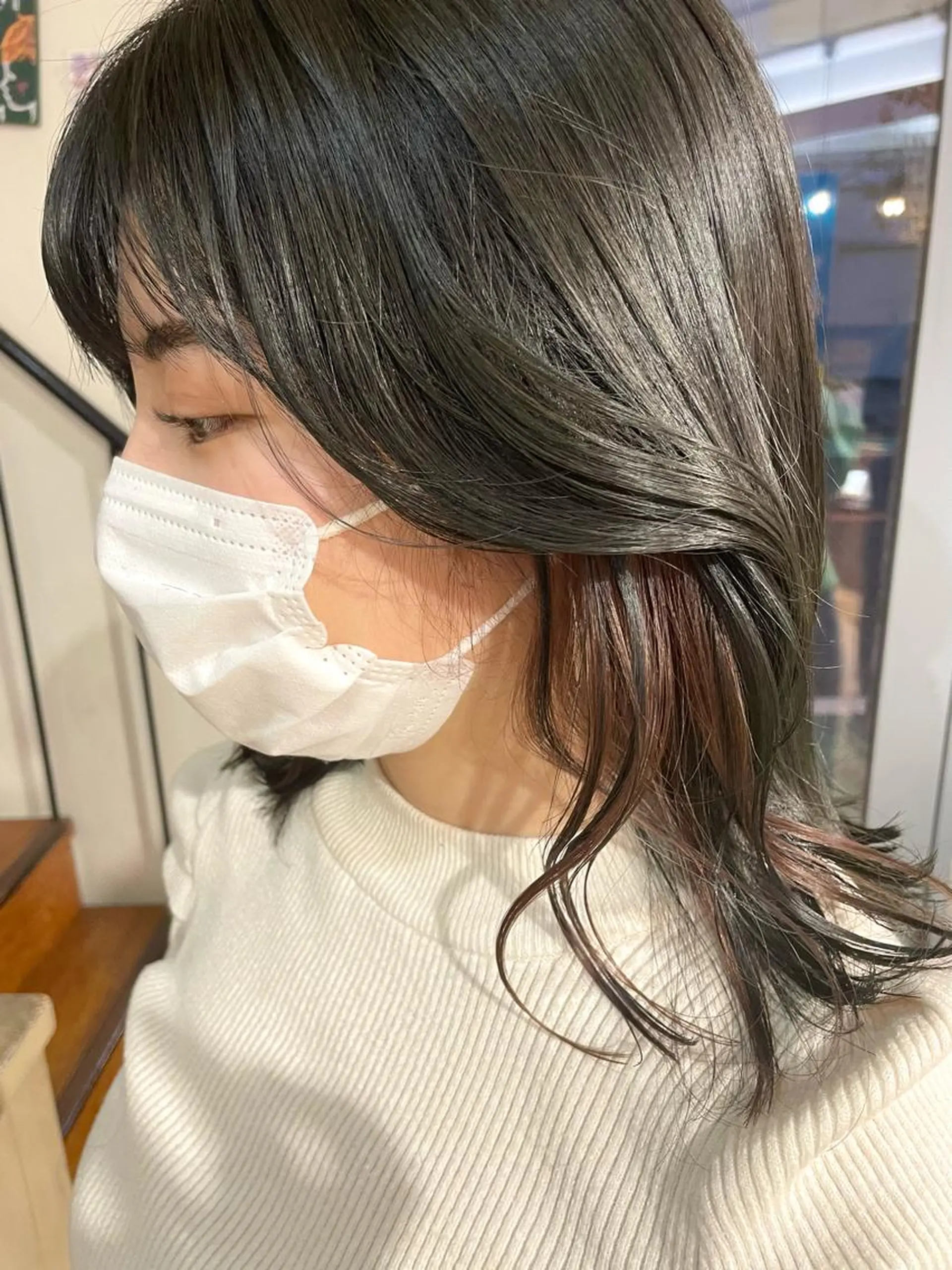 ミディアム カラー パーマ ☀️海外レイヤー 🇺🇸/ヒナコのヘアスタイル