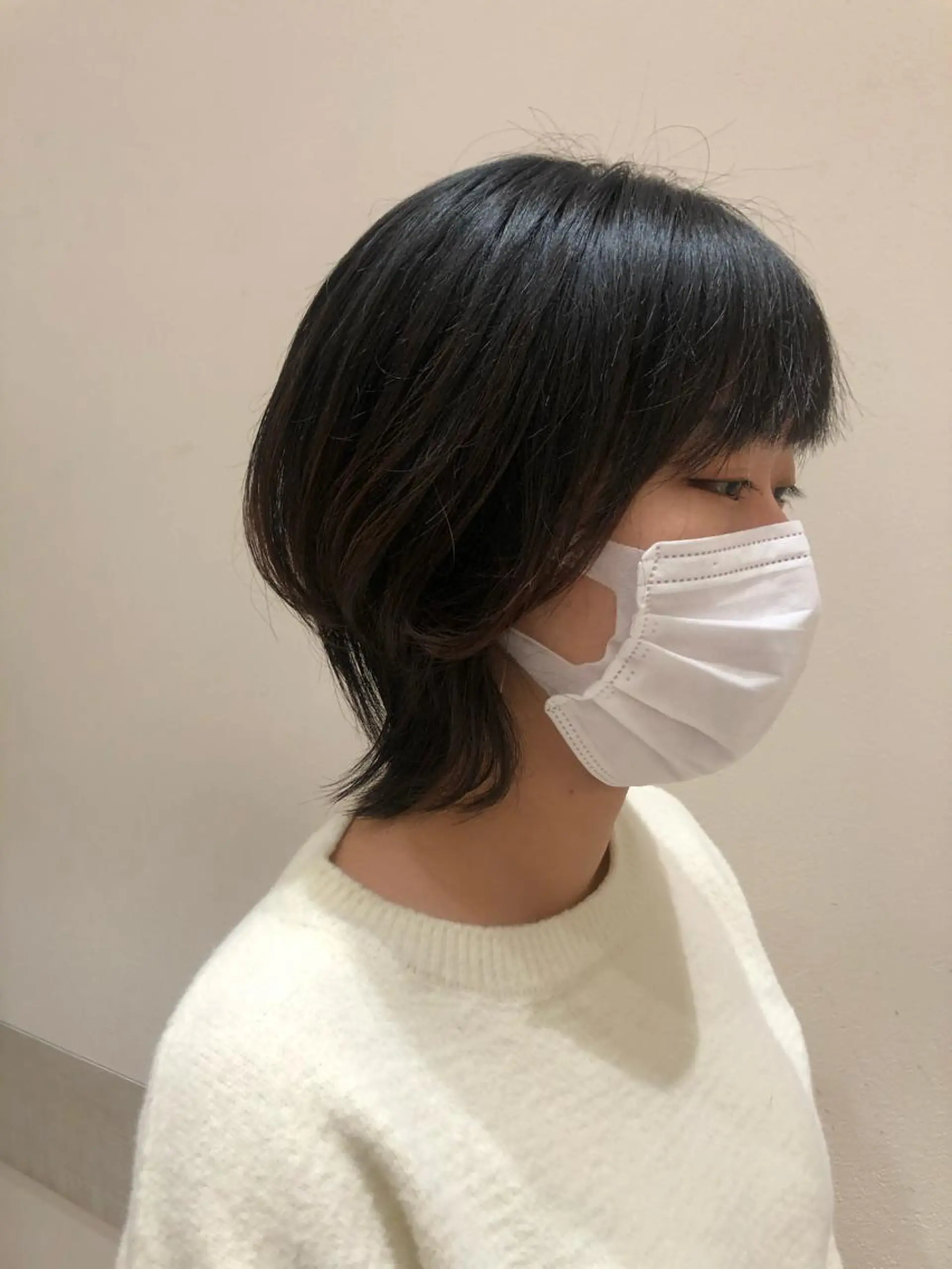 ミディアム ミディアムパーマ レイヤーカット メンズパーマ、カラー 大募集村上莉奈のヘアスタイル