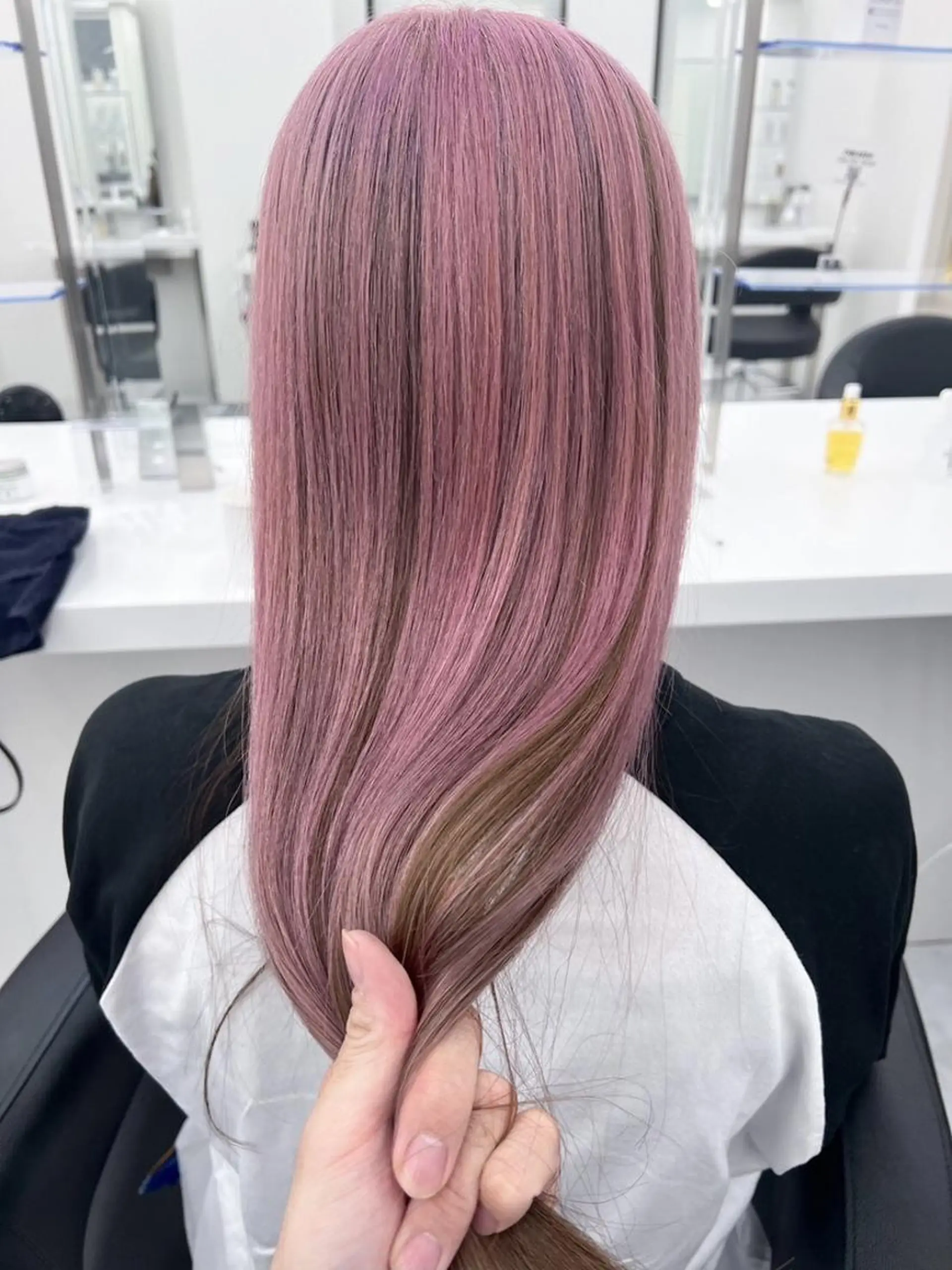 カラー ヘアカラー トリートメント ヘッドスパ ヘアセット 柔らか🪽うる艶 🎀ブリーチカラーのヘアスタイル