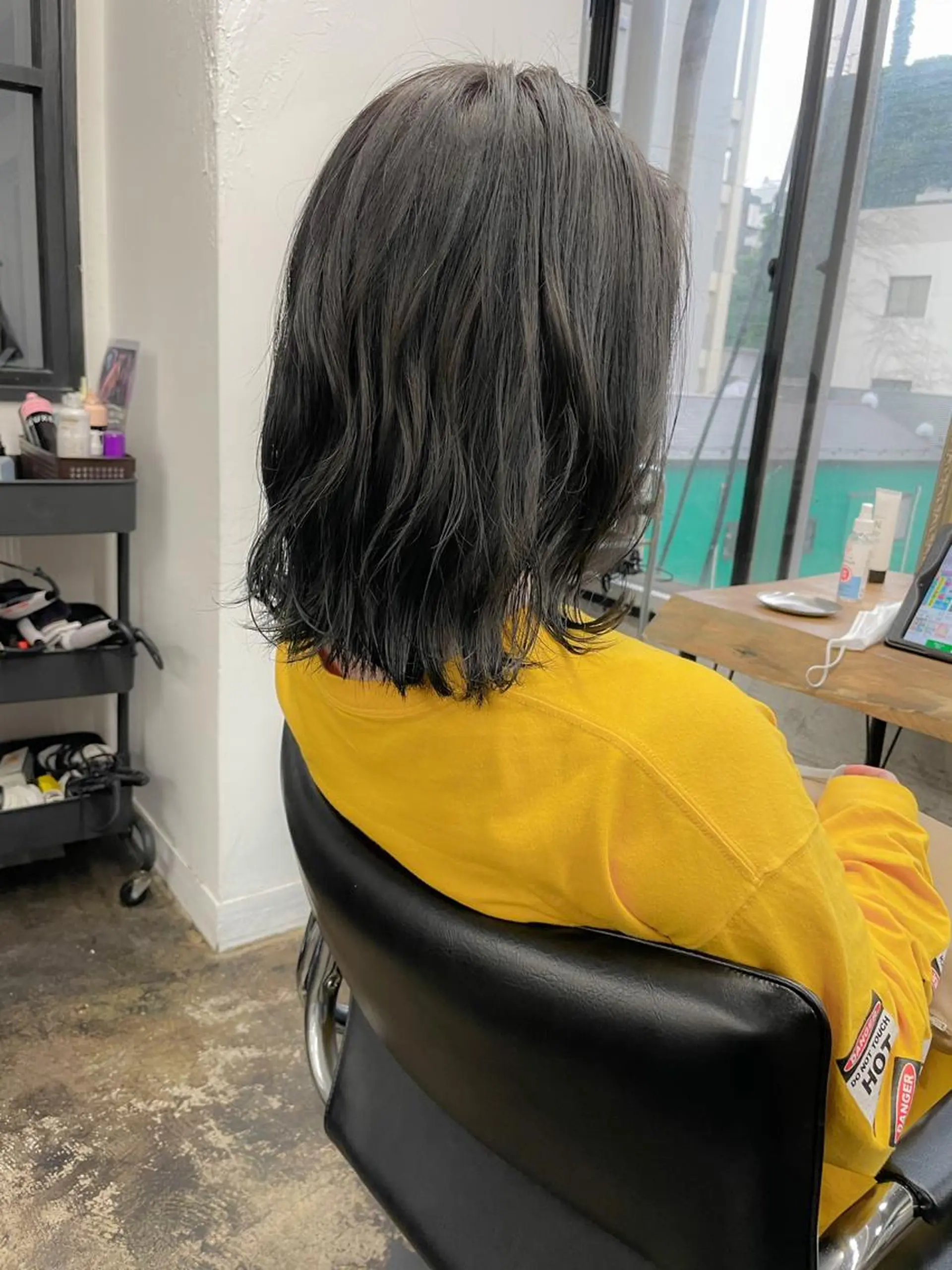 ミディアム カラー メンズパーマ メンズ特化ryoのヘアスタイル