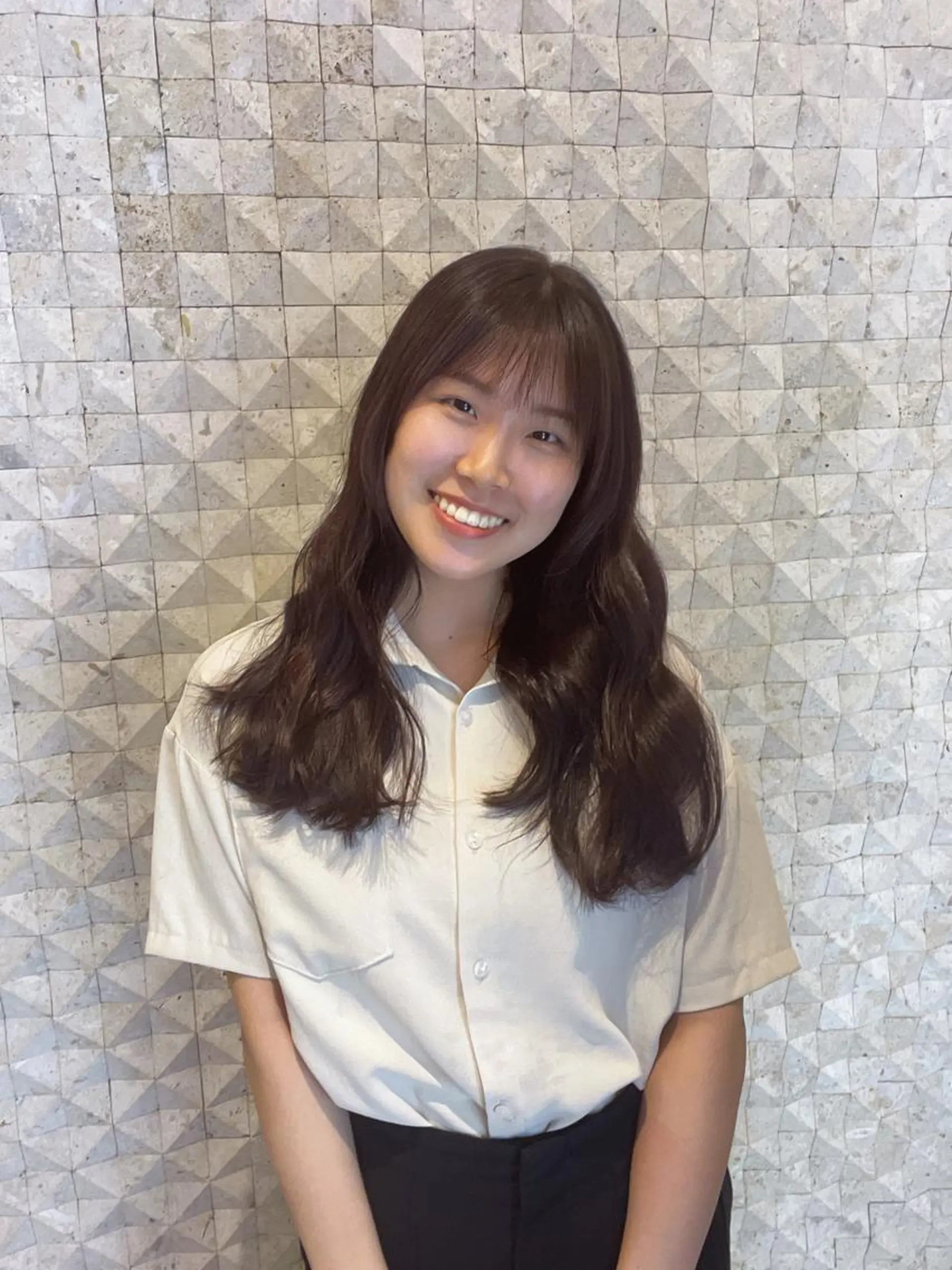 ロング カラー ピンクカラー ピンクパープル パープルカラー 豊中/髪質改善/ レイヤーカットミヅキのヘアスタイル