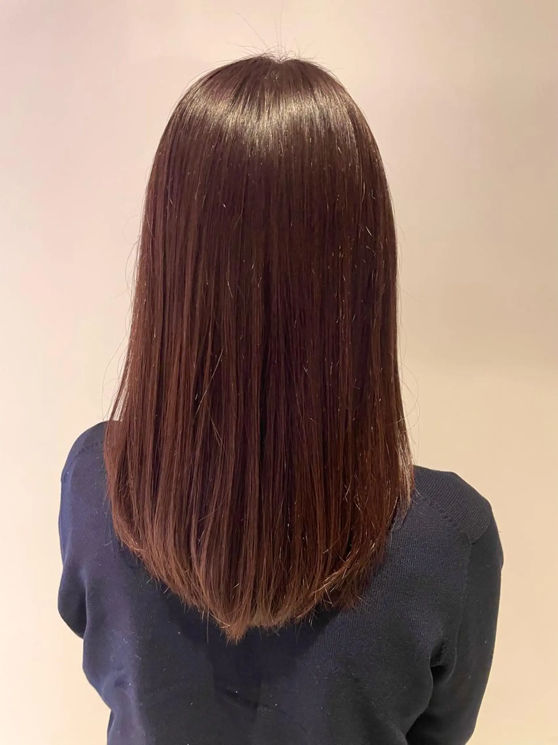 セミロング カラー 菅 翔太のヘアスタイル