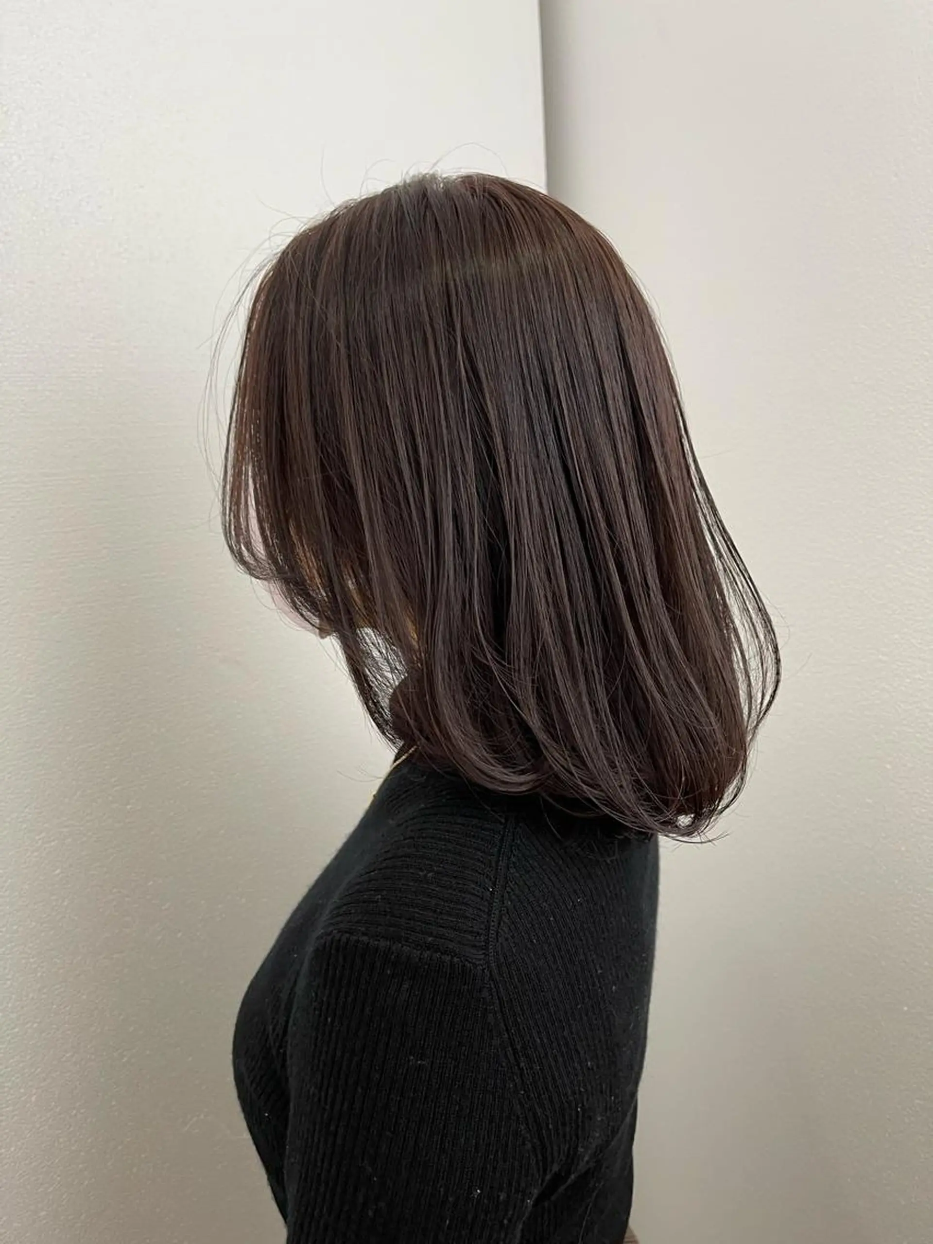 ミディアム カラー カット ヘアカラー トレンド/顔まわり/ レイヤー/髪質改善のヘアスタイル