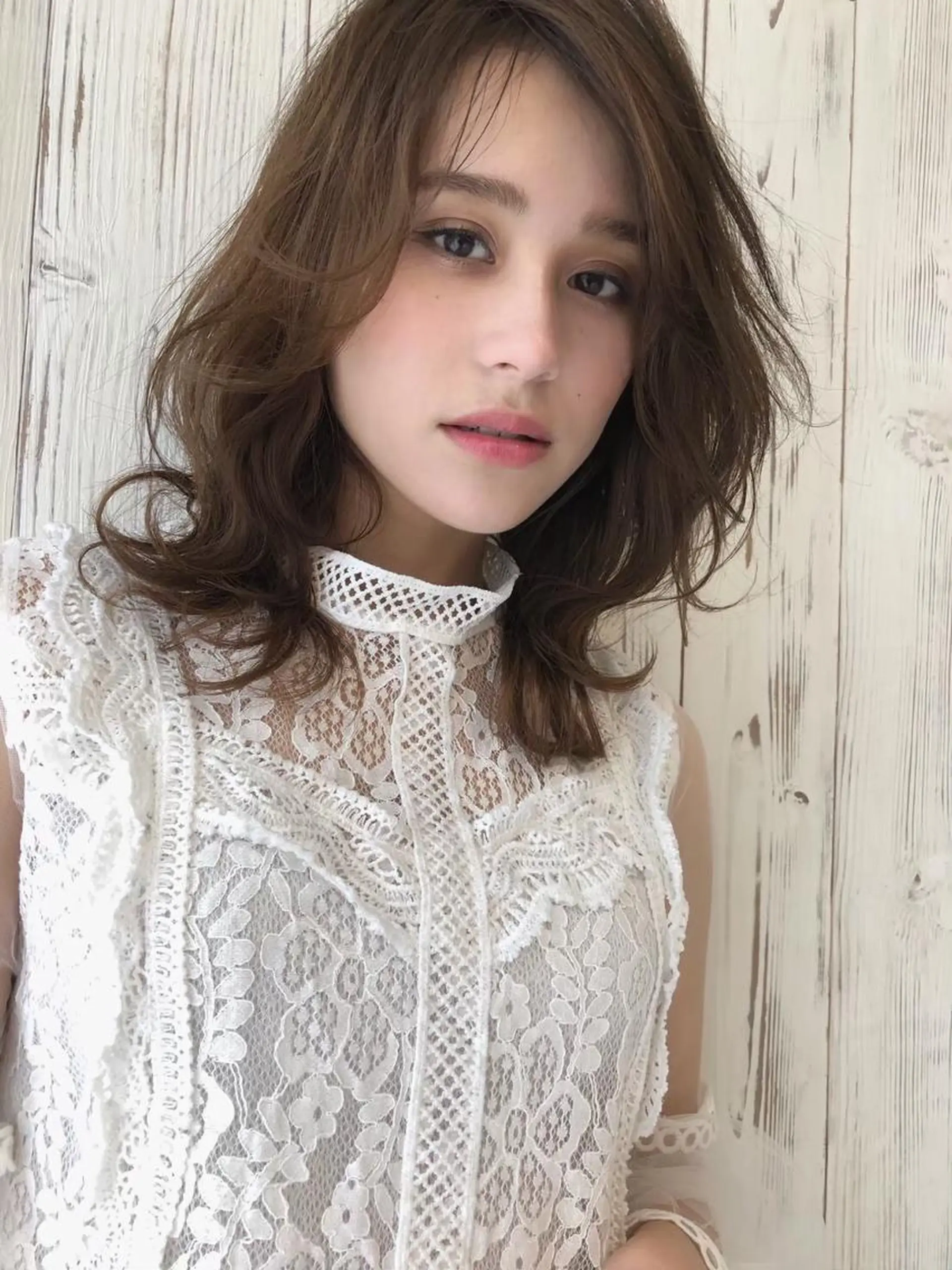 セミロング カラー ルービック 奈良のヘアスタイル