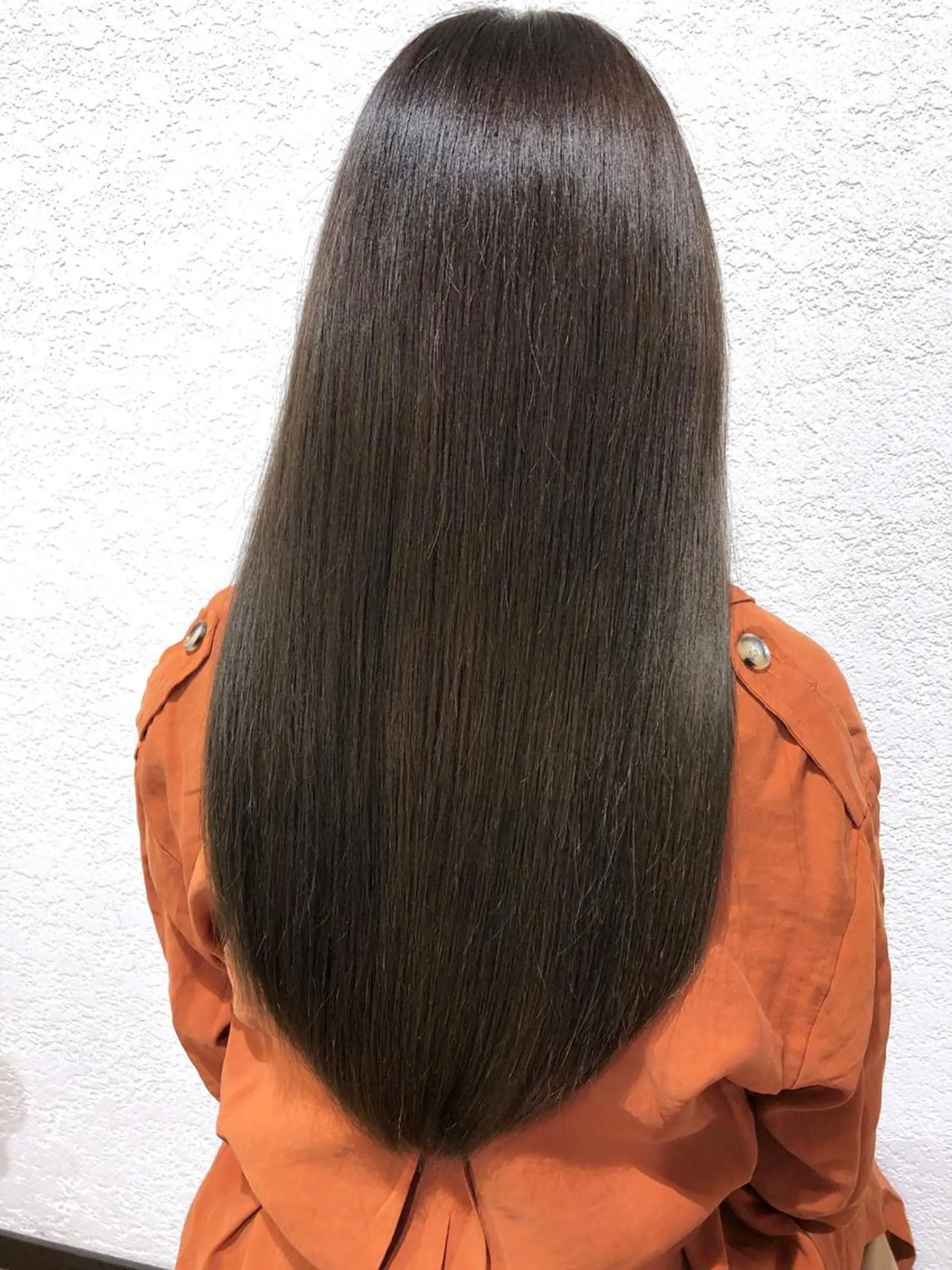 ロング カラー アッシュ 透明感カラー ダークアッシュ カット ヘアカラー 縮毛矯正 トリートメント 縞田 健一のヘアスタイル