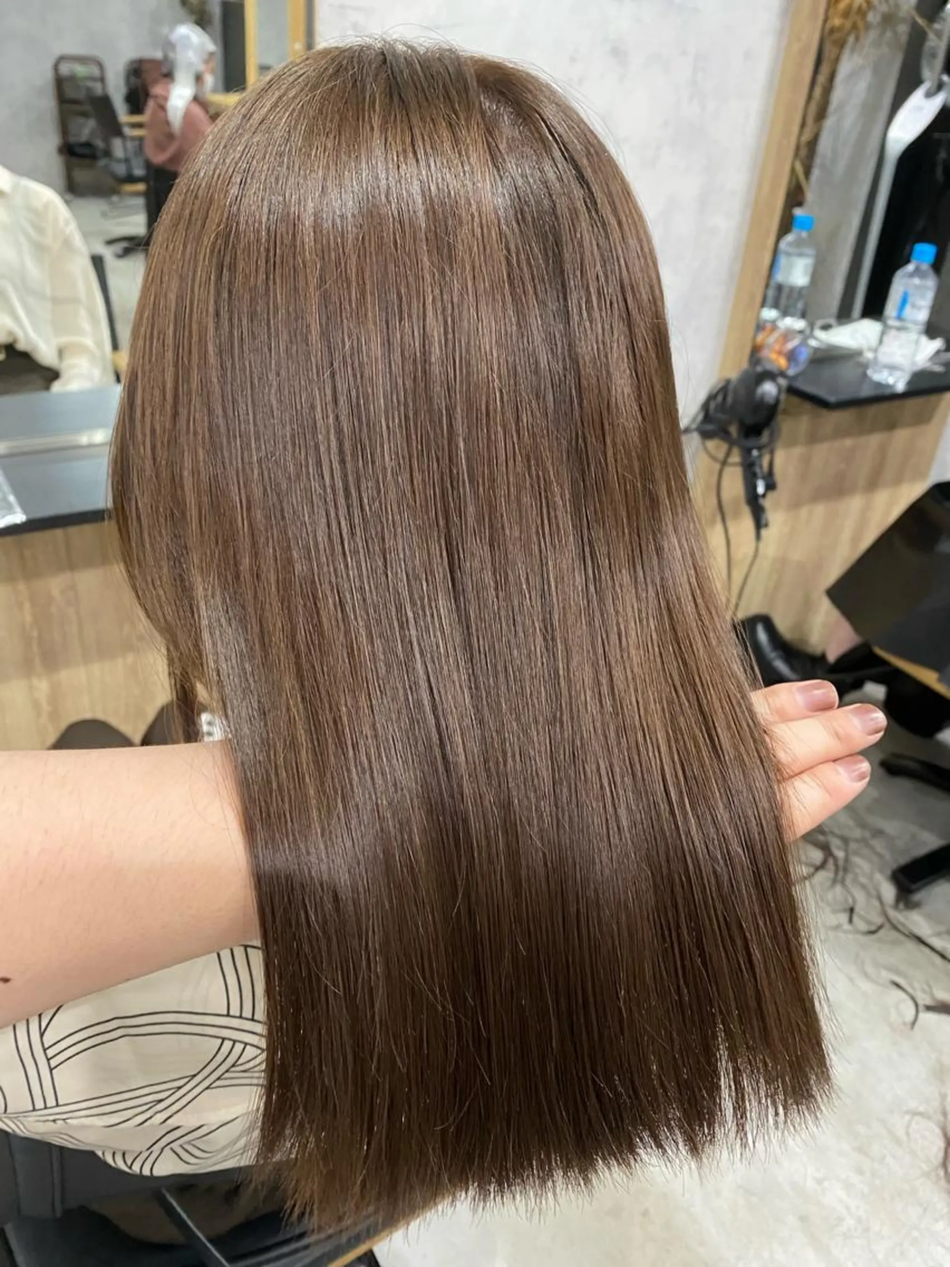 ミディアム カラー 髪質改善/レイヤー カット手塚奨のヘアスタイル