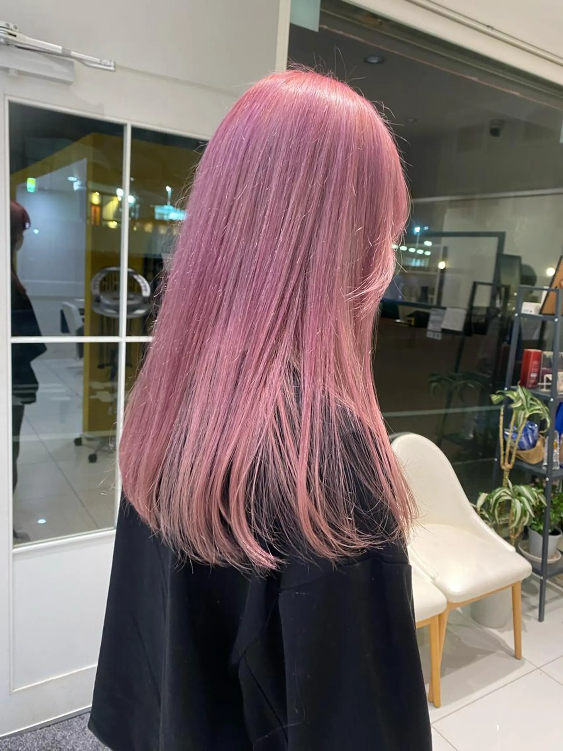 ロング カラー ブリーチ ウルフカット ハッシュカット/七海のヘアスタイル