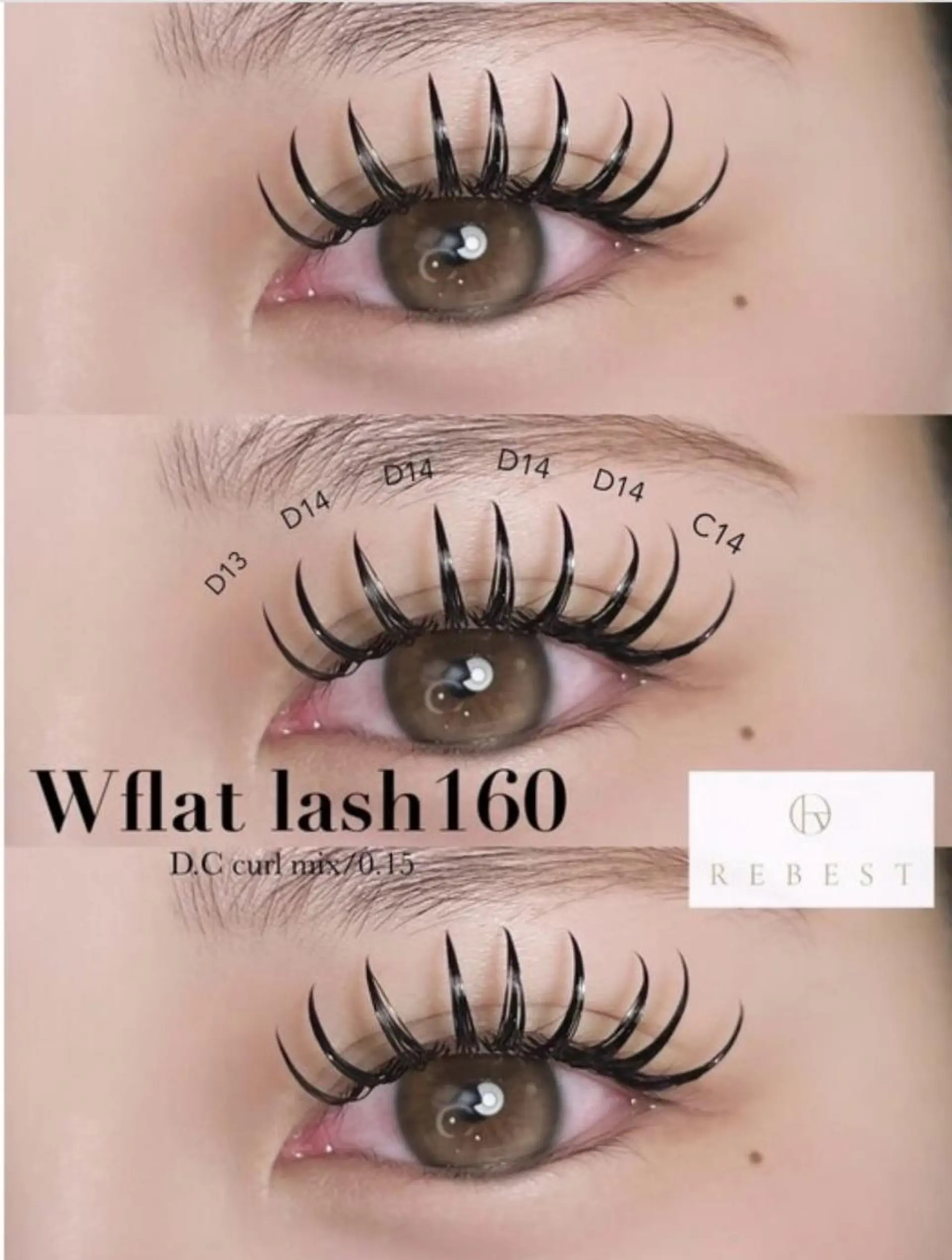 マツエク・マツパ REBEST eye👁のマツエク・マツパデザイン