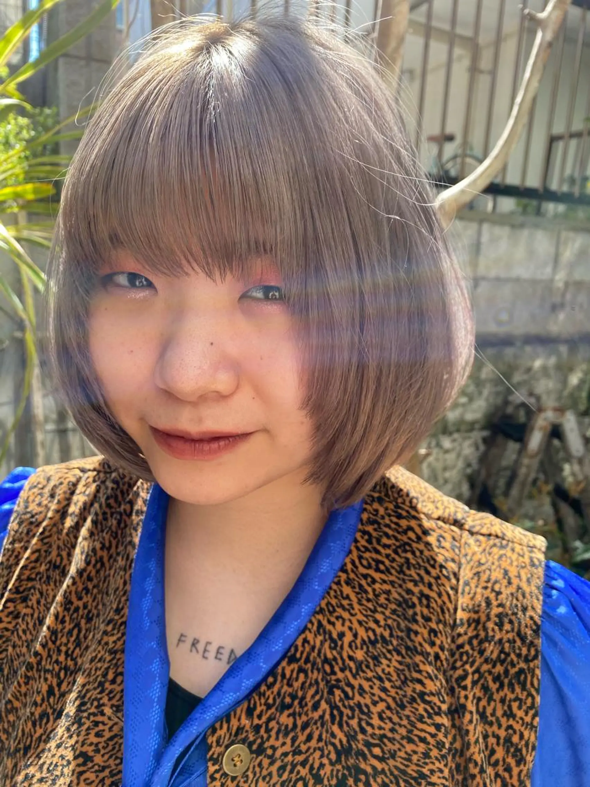 ミディアム カット ヘアカラー Moca 〰️のヘアスタイル