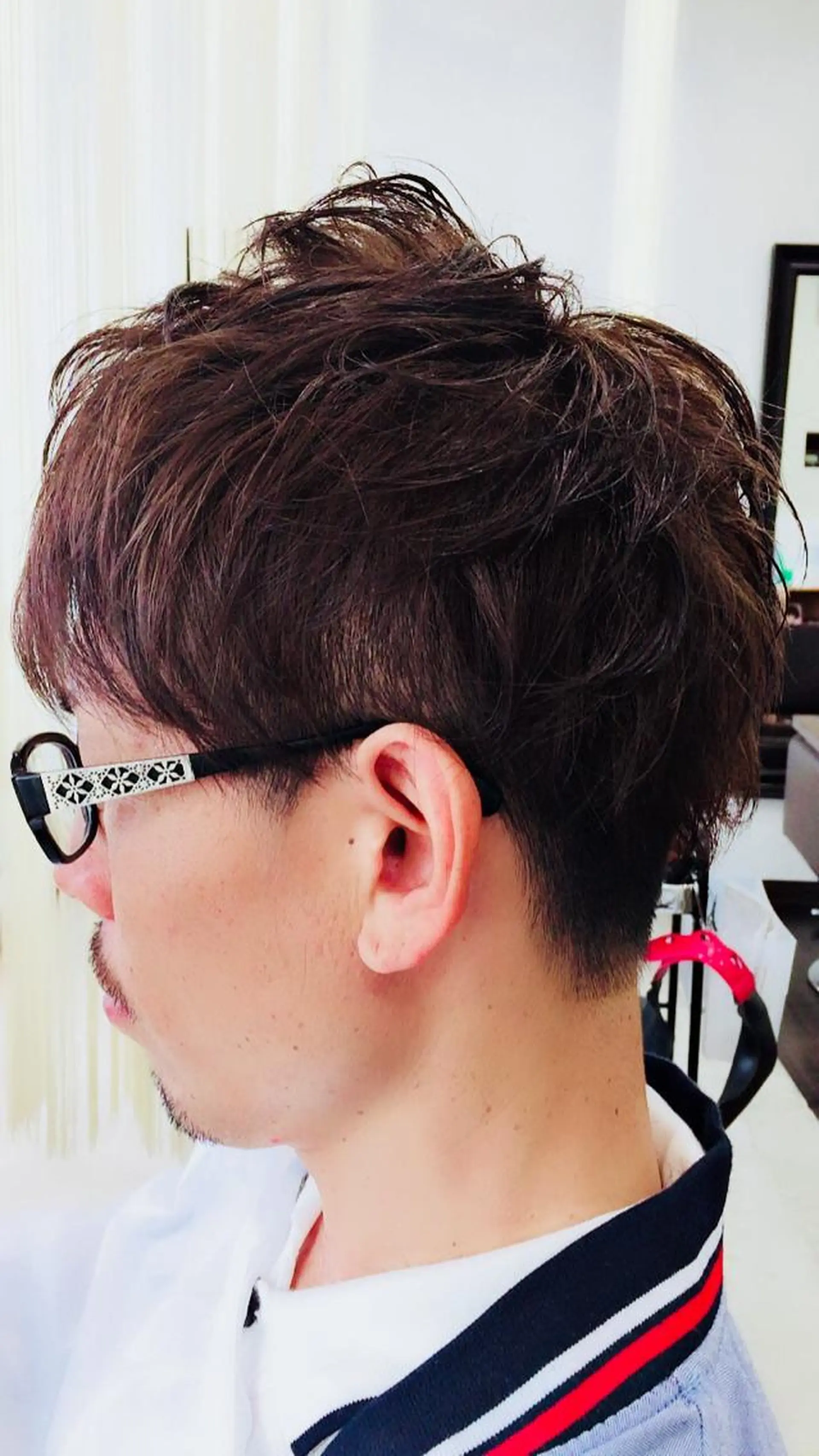 ショート カラー パーマ メンズ 阿久津 泰幸のヘアスタイル