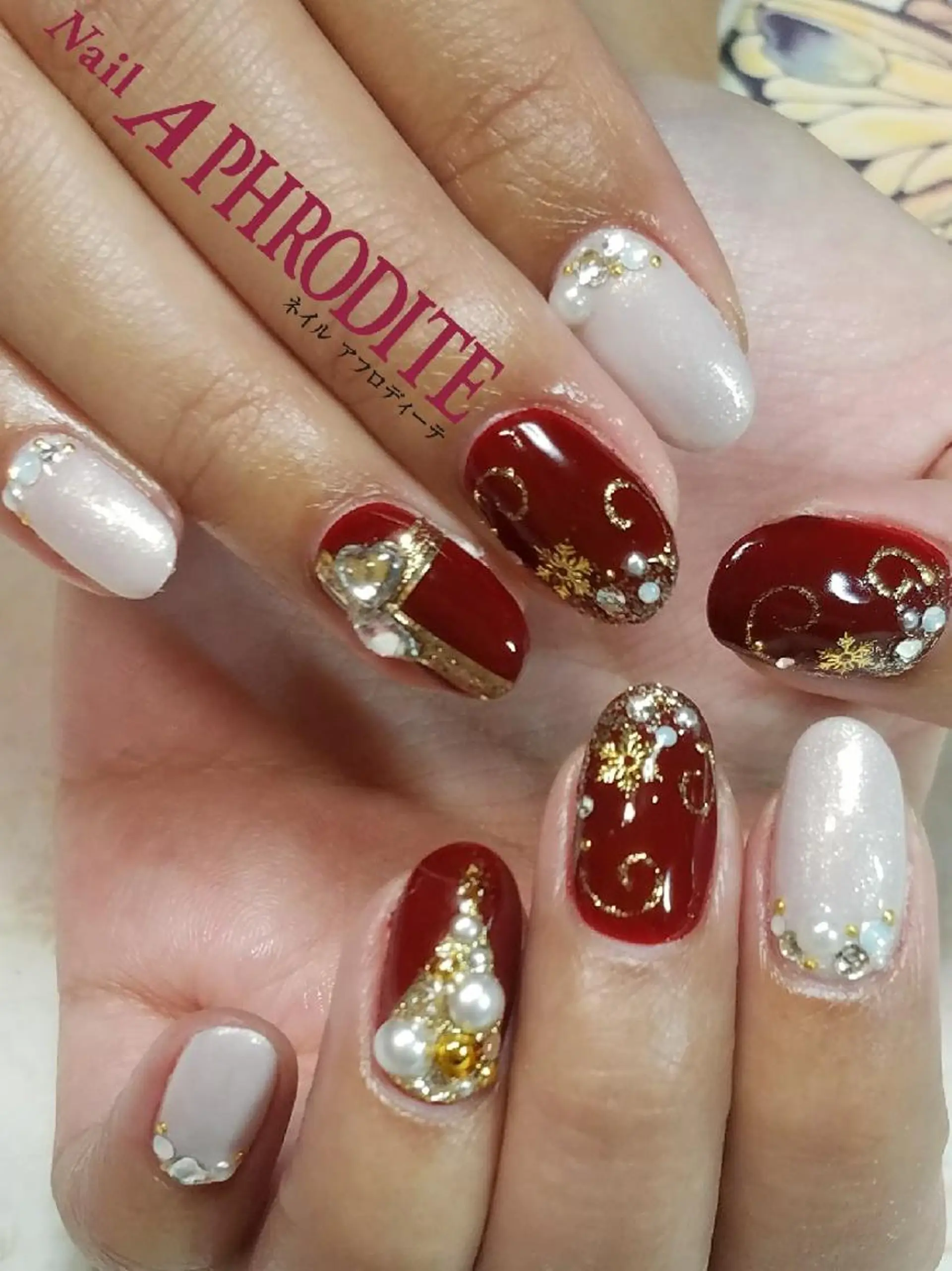 ネイル 冬ネイル クリスマス Nail  Aphroditeのネイルデザイン
