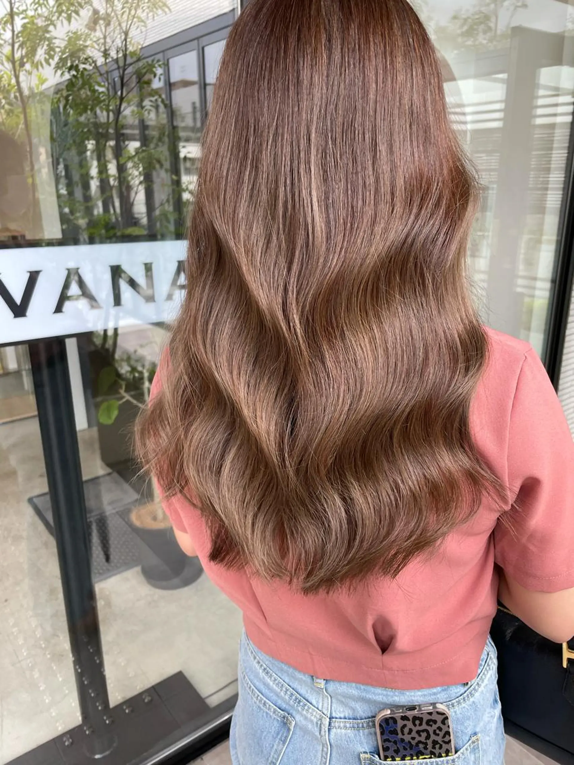 ロング カラー マエダ リョウのヘアスタイル