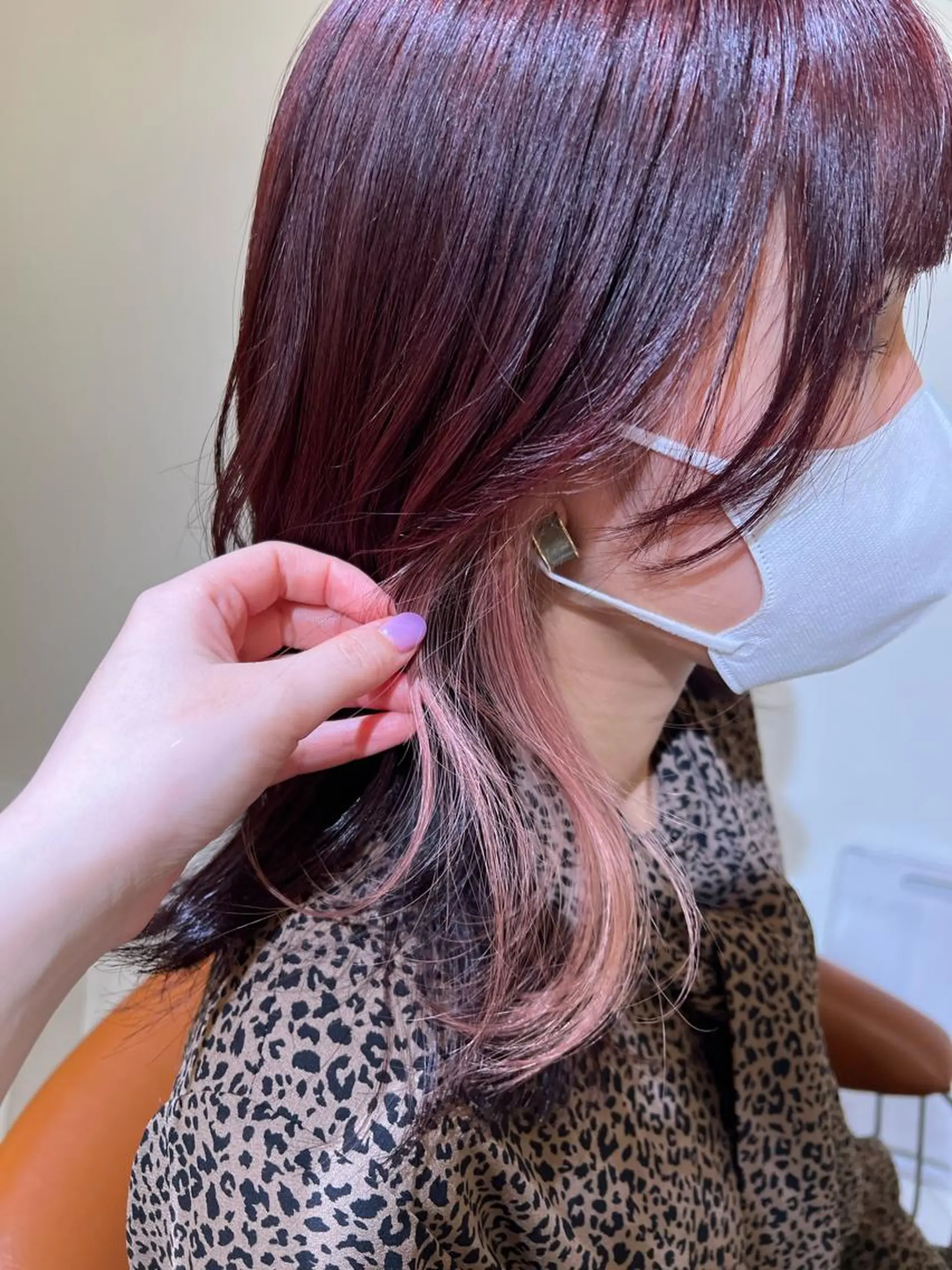 カラー ヘアカラー ブリーチカラー🎀 韓国風/寺門美優のヘアスタイル