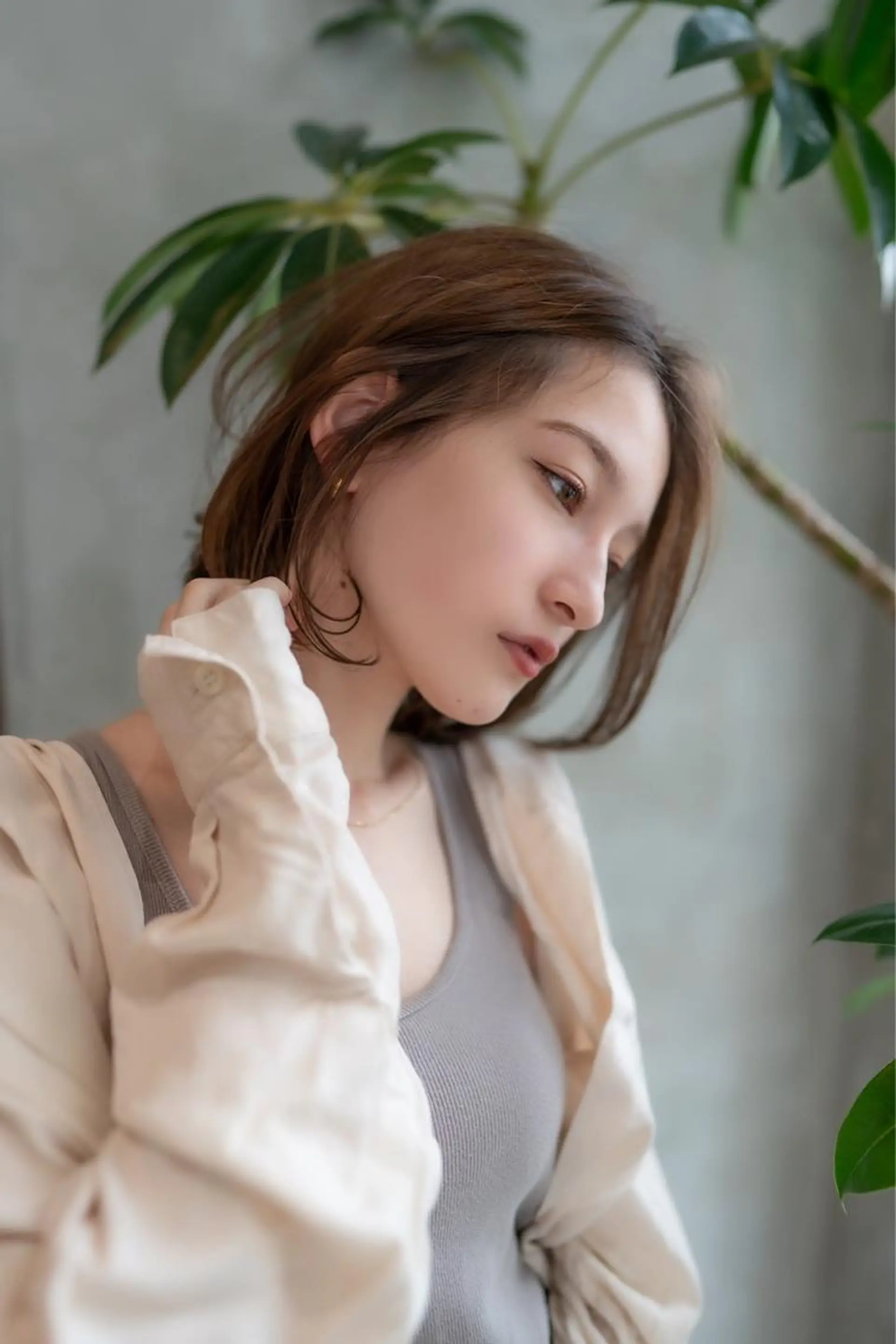 ショート カット ヘアカラー トリートメント 顔周りcut・ご相談 ＝新宿しずく🇰🇷のヘアスタイル