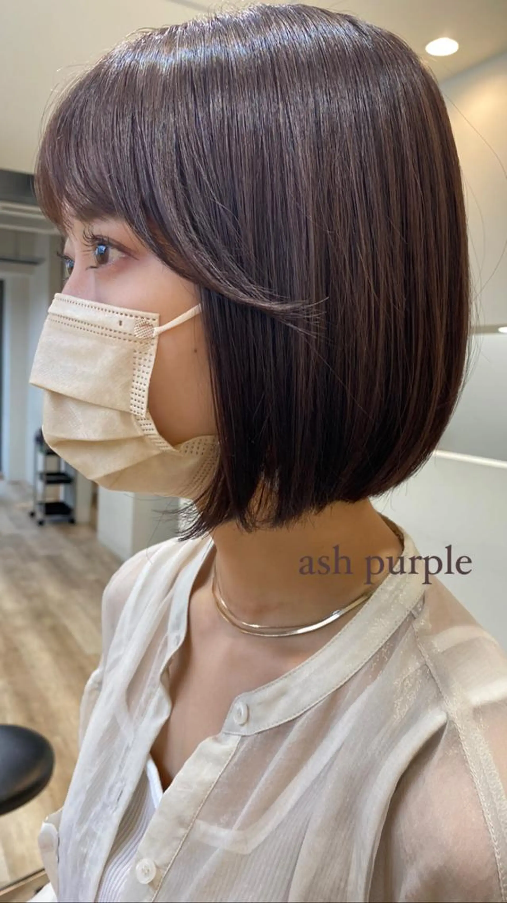 ミディアム 奈良 彩華のヘアスタイル
