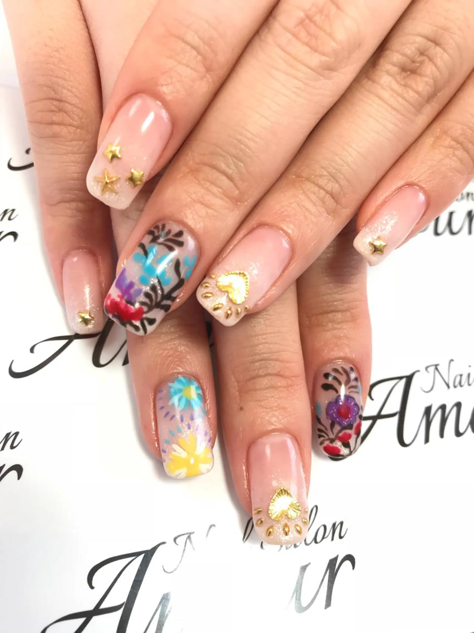 ネイル アートネイル nailsalon ♡amour♡のネイルデザイン