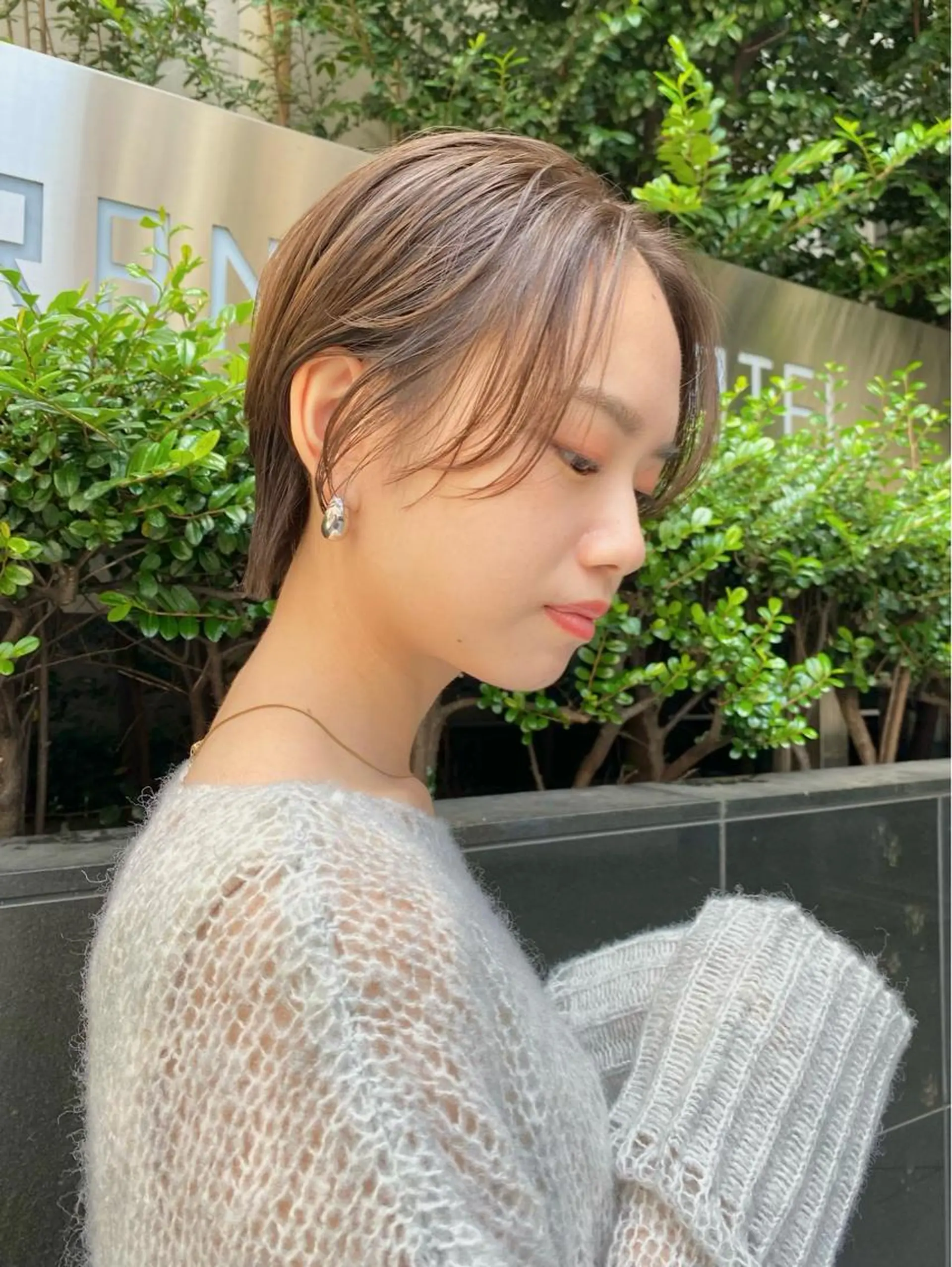 ショート カラー ハンサムショート ショートヘア ボブ/縮毛矯正/ レイヤー/塚田のヘアスタイル