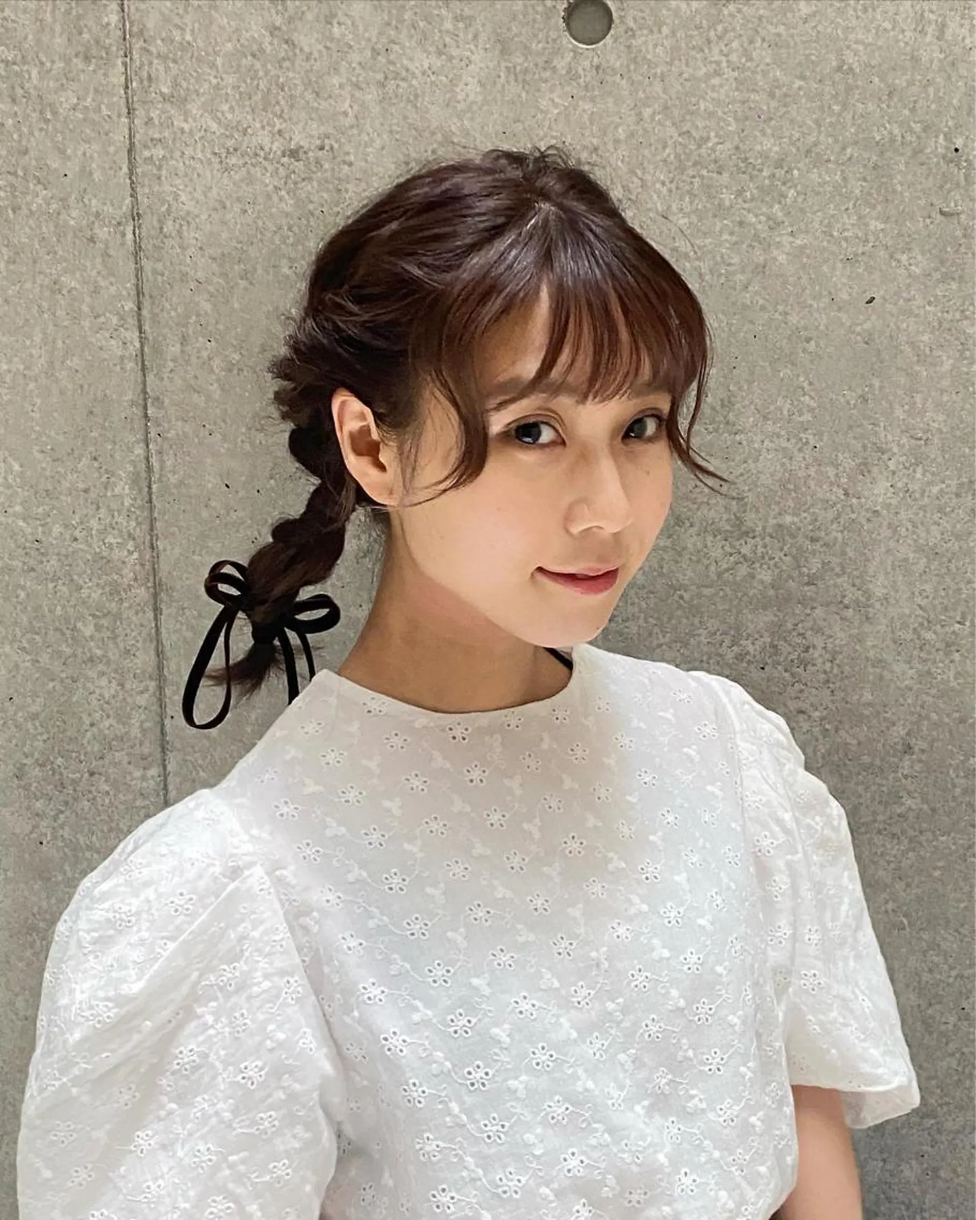 ミディアム ヘアアレンジ F-card所属・shiga mariaのヘアスタイル