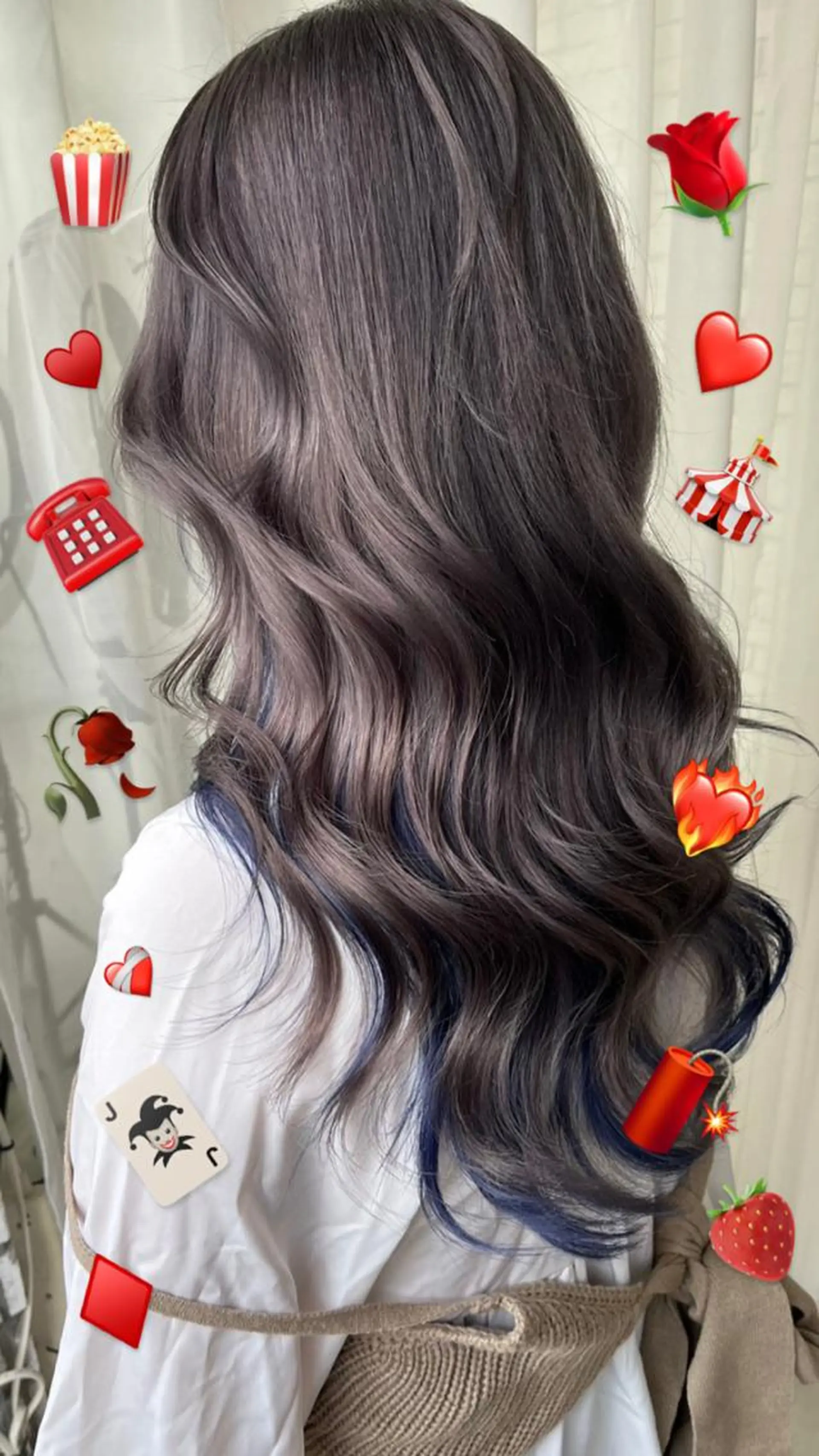 ロング ヘアカラー トリートメント 🌶F-CODE RINA🌶のヘアスタイル