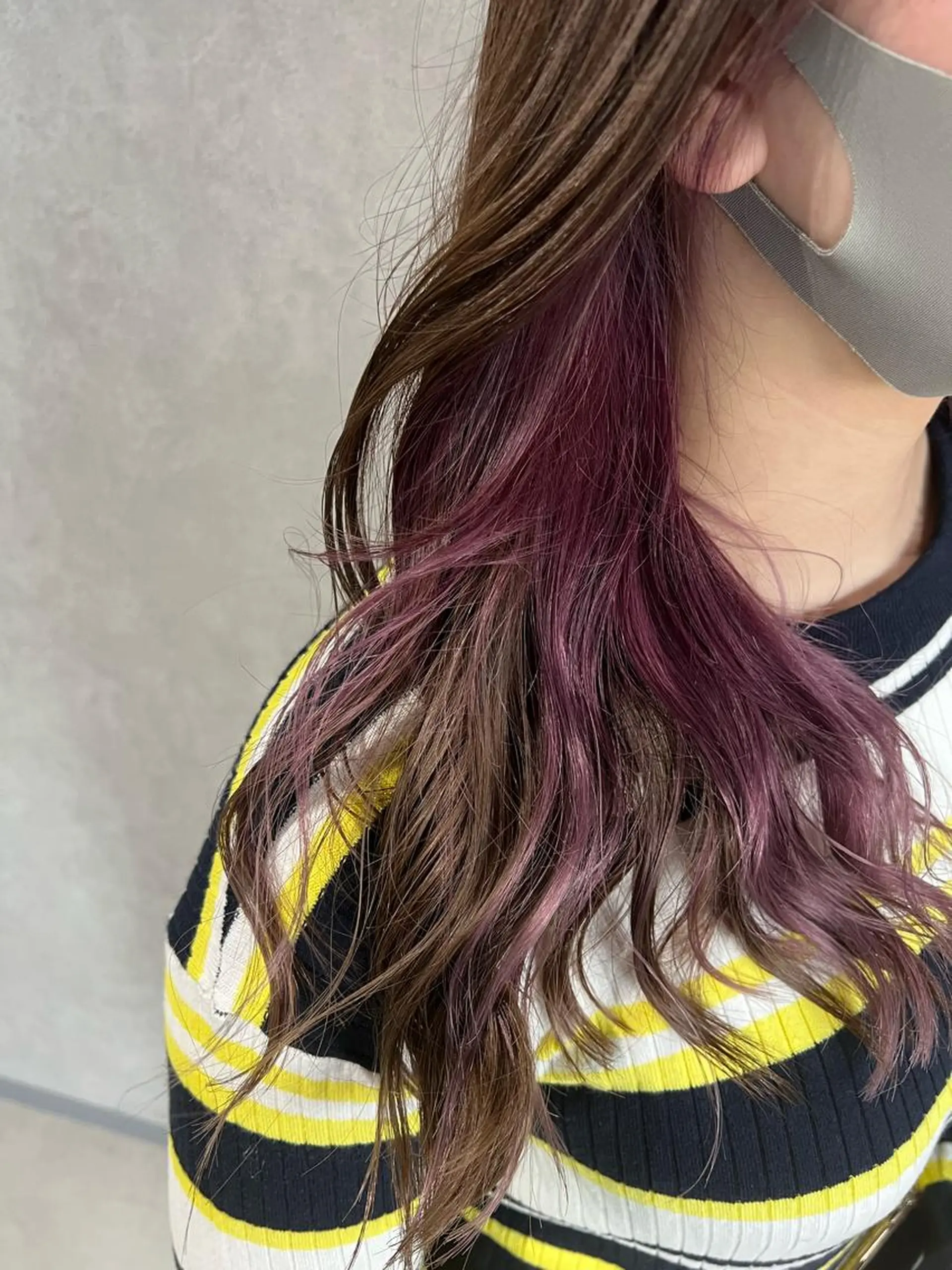 ショート カラー ピンクカラー パープルカラー mimiiy梅田 中崎町ハイトーンのヘアスタイル