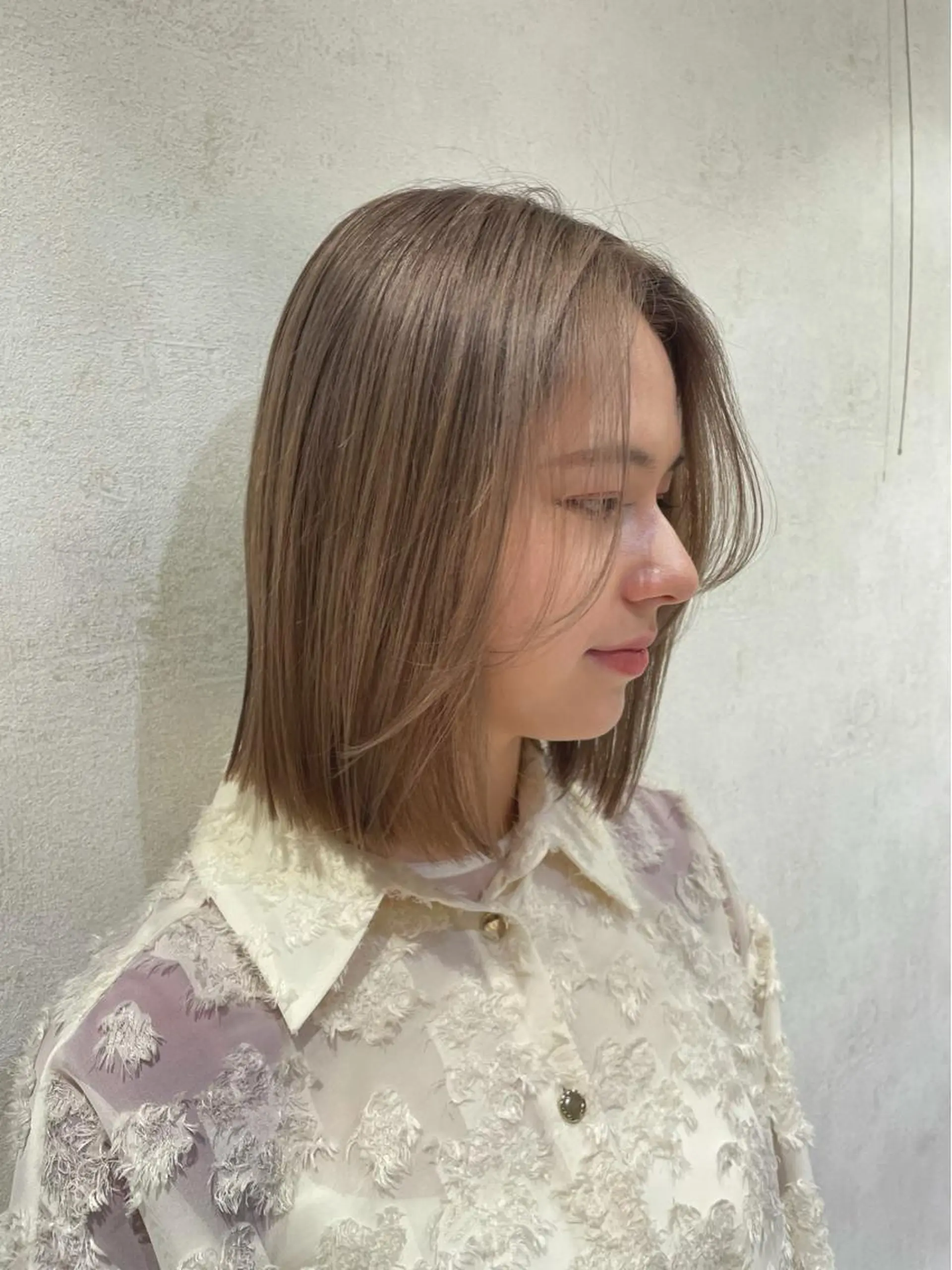 セミロング カラー ブロンド カラー/レイヤー/ 髪質改善/PAAQのヘアスタイル