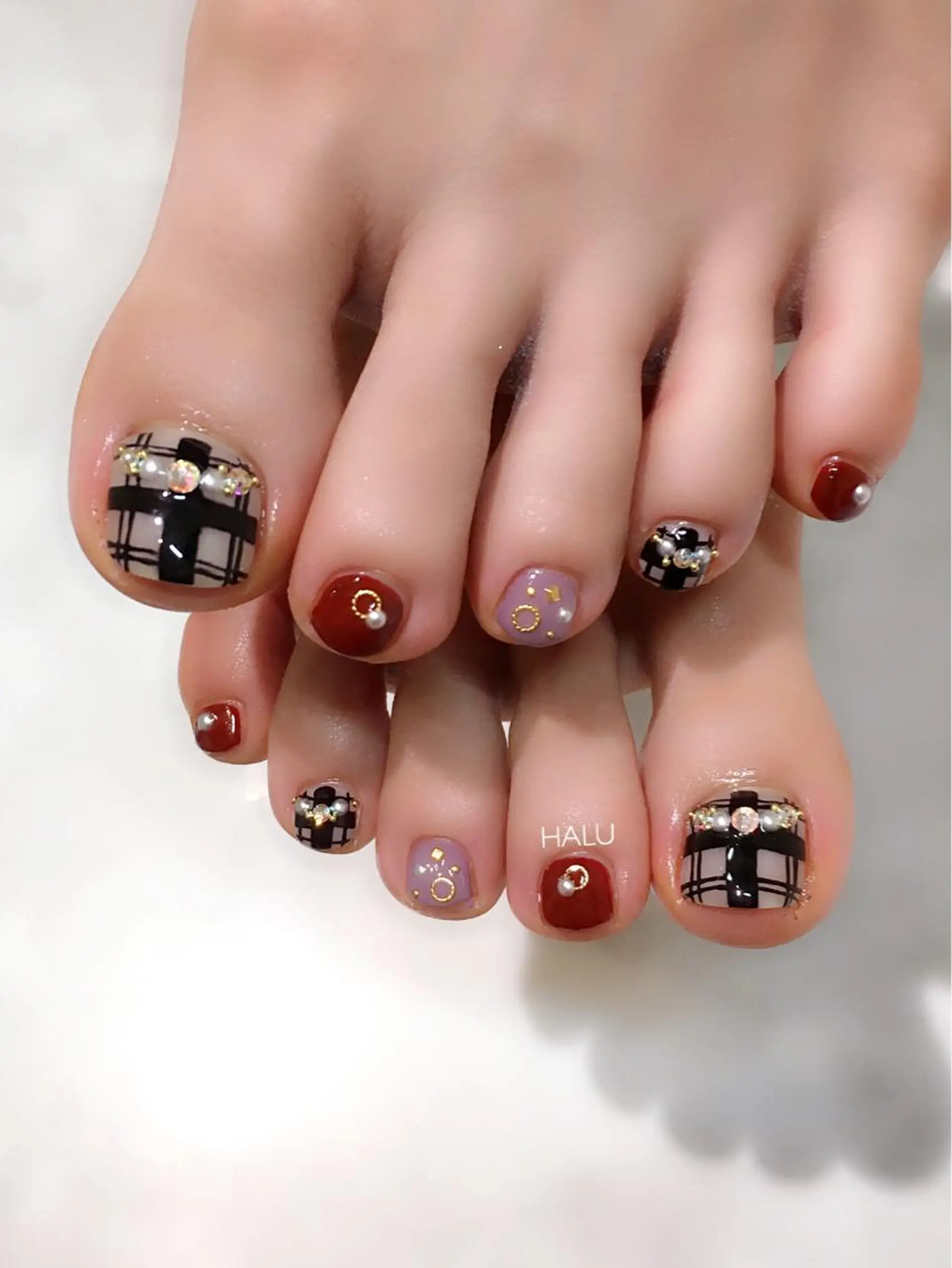 ネイル ボルドー HALU ハルのネイルデザイン