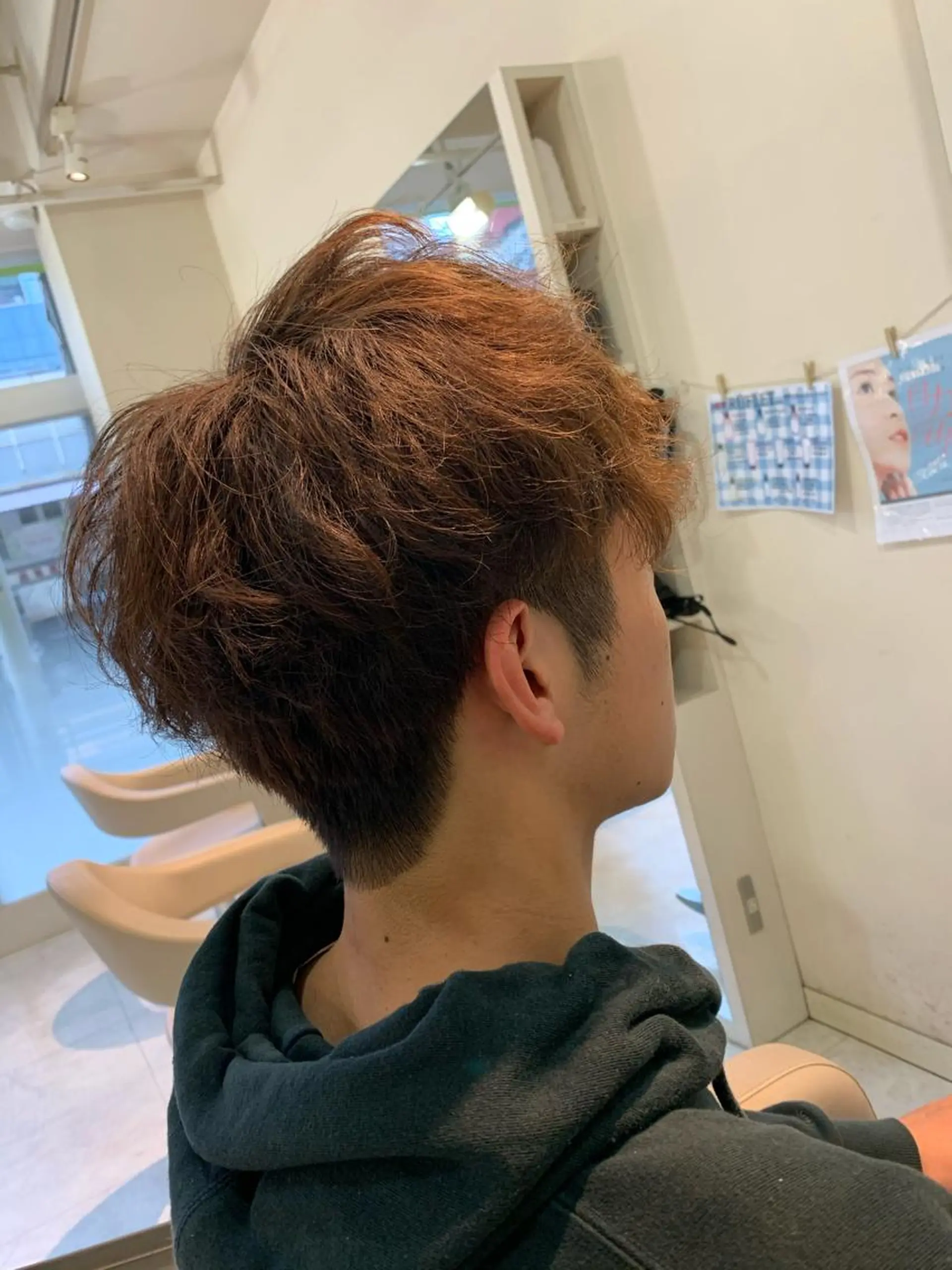 ショート カット パーマ 本田 卓也のヘアスタイル