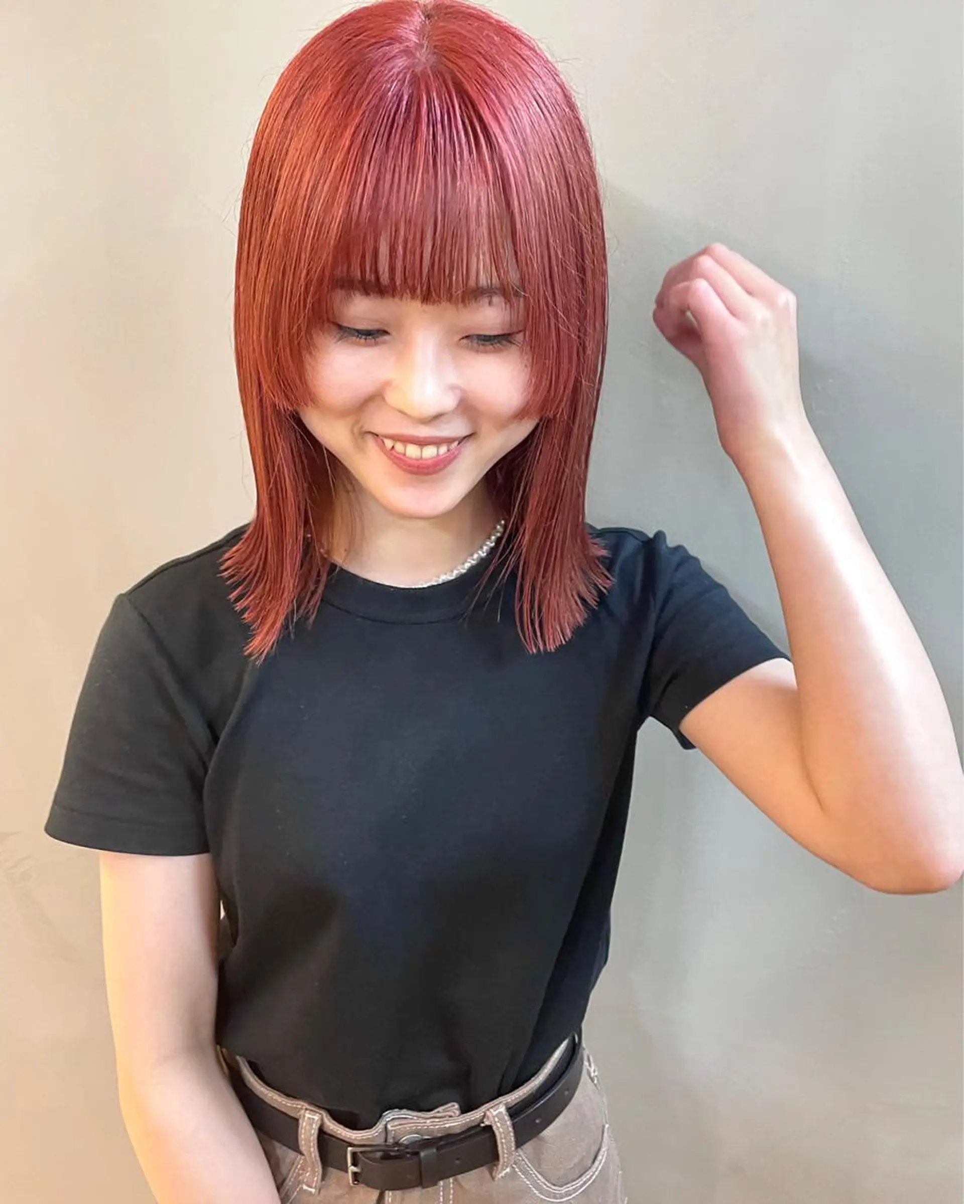ミディアム カラー パーマ ヘアアレンジ メンズ キッズ ネイル マツエク・マツパ アイブロウ ヘアカラー トリートメント tatsumi/ボブ ウルフ/レイヤーのヘアスタイル