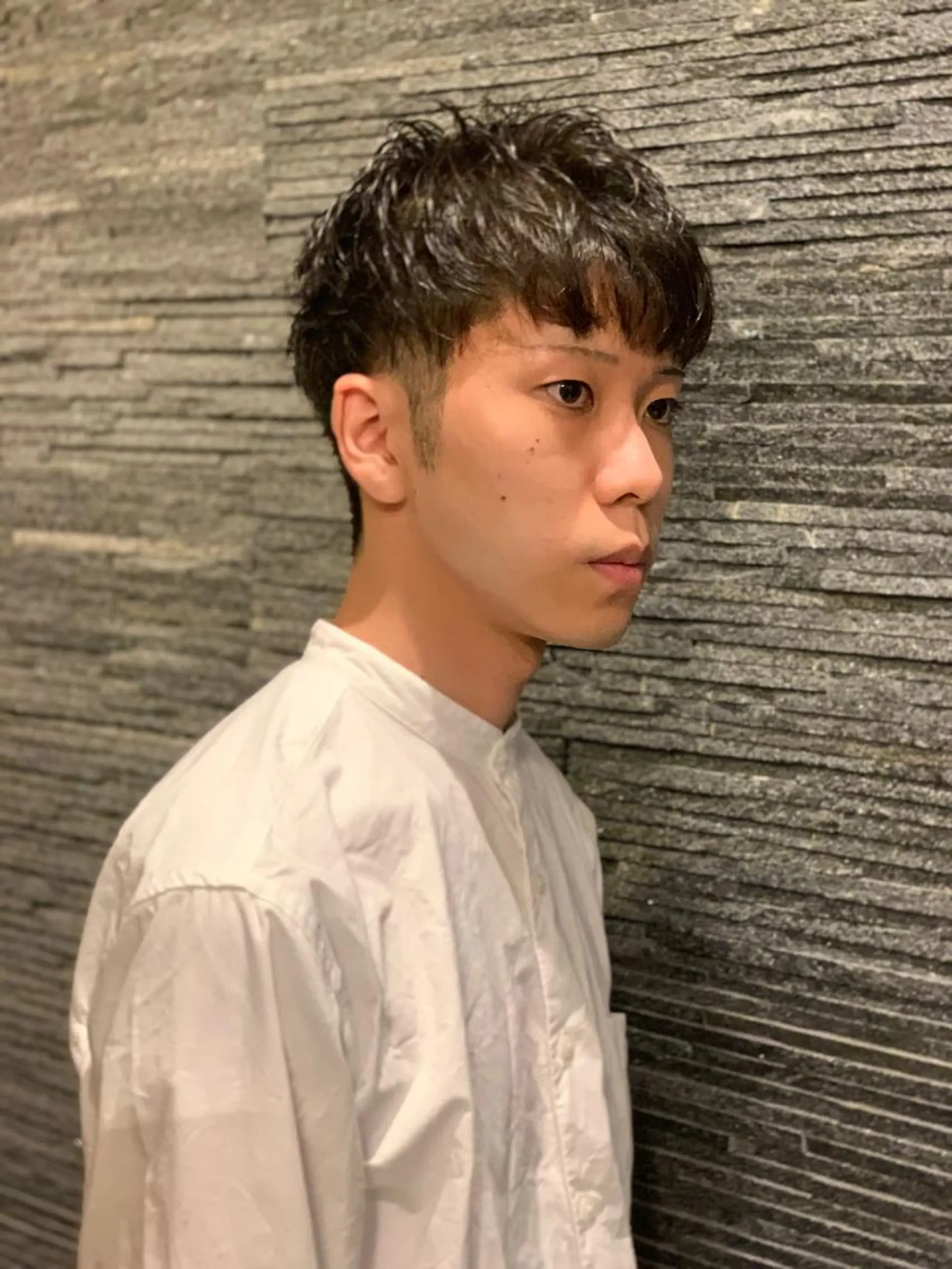 ミディアム メンズ 田中 千恩のヘアスタイル