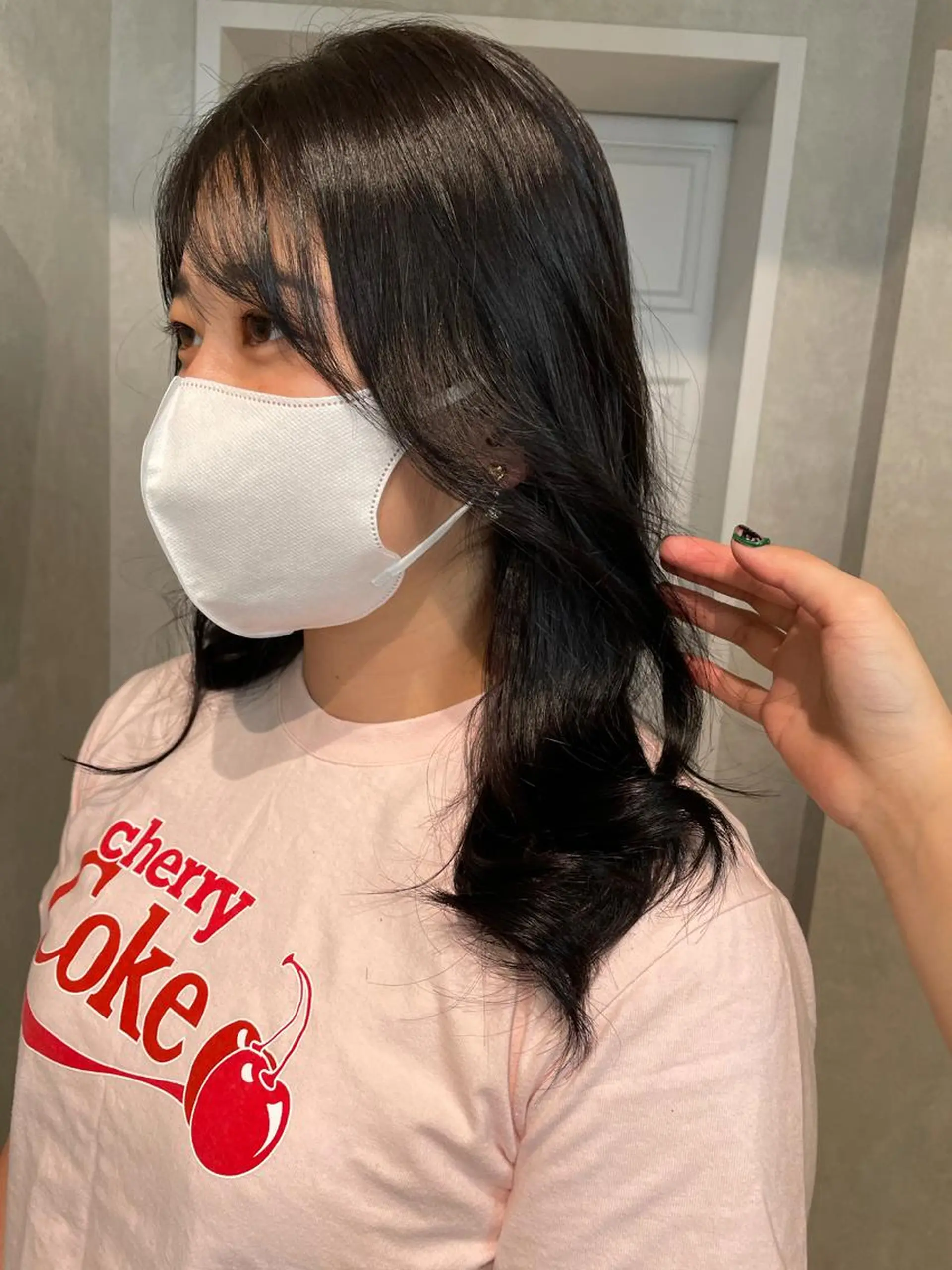 セミロング カラー ヘアカラー ナチュラル透明感🌱 小山美樹子のヘアスタイル