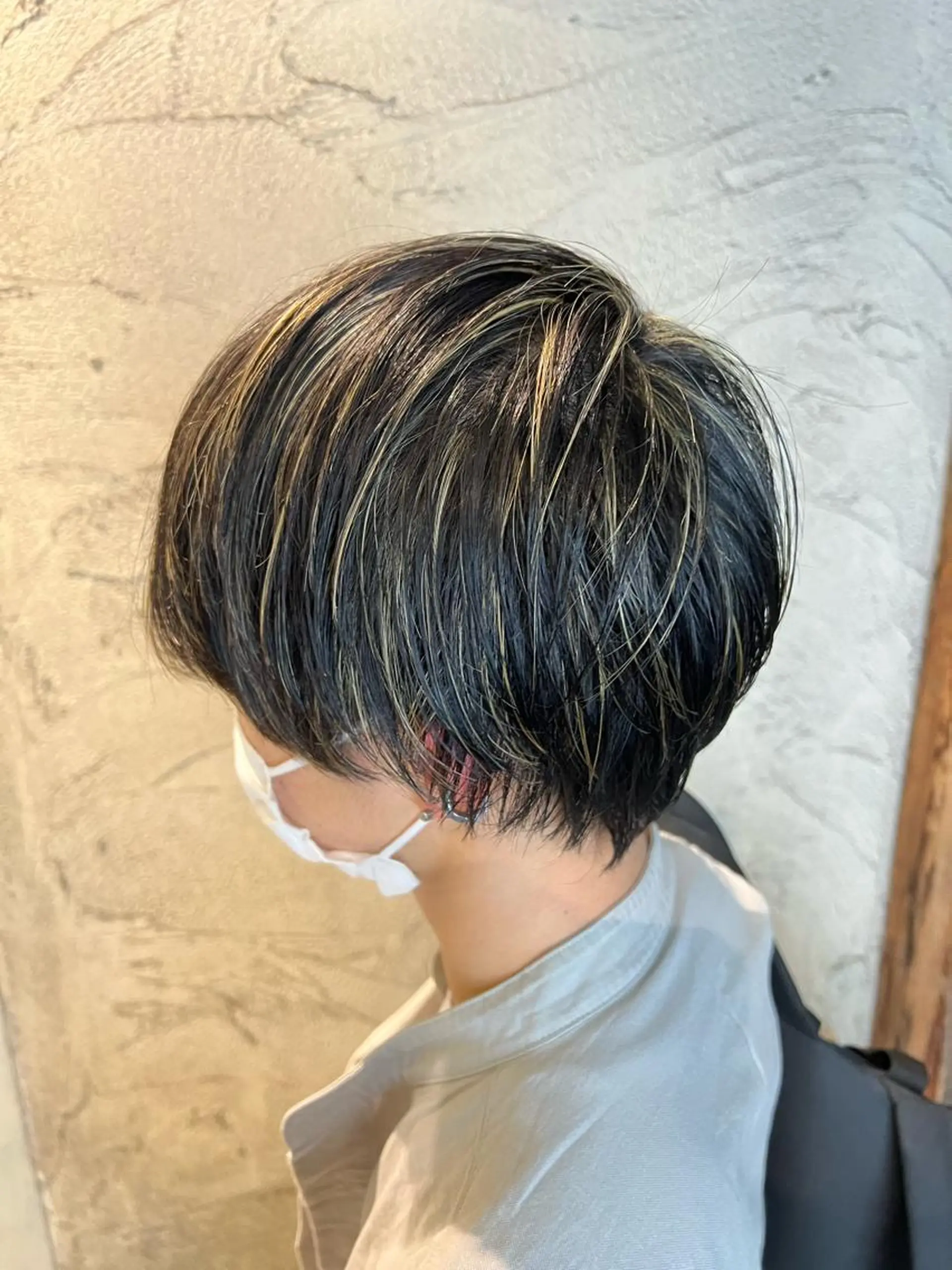 ショート カラー メンズ メンズハイライト ハイライトカラー ハイライト Shouei  のヘアスタイル