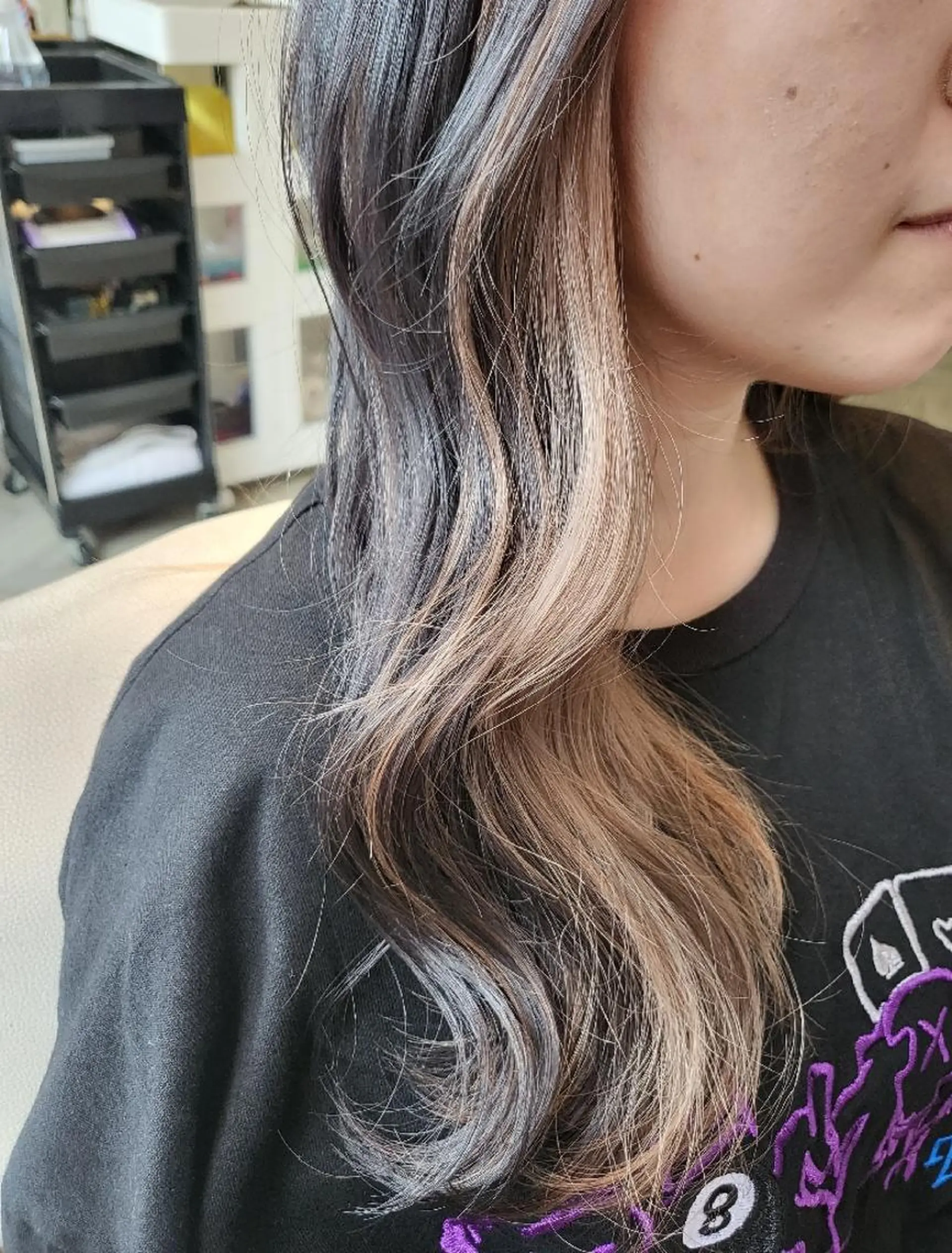 セミロング カラー ヘアアレンジ インナーカラー ヘアカラー トリートメント ナカシマ  アユミのヘアスタイル